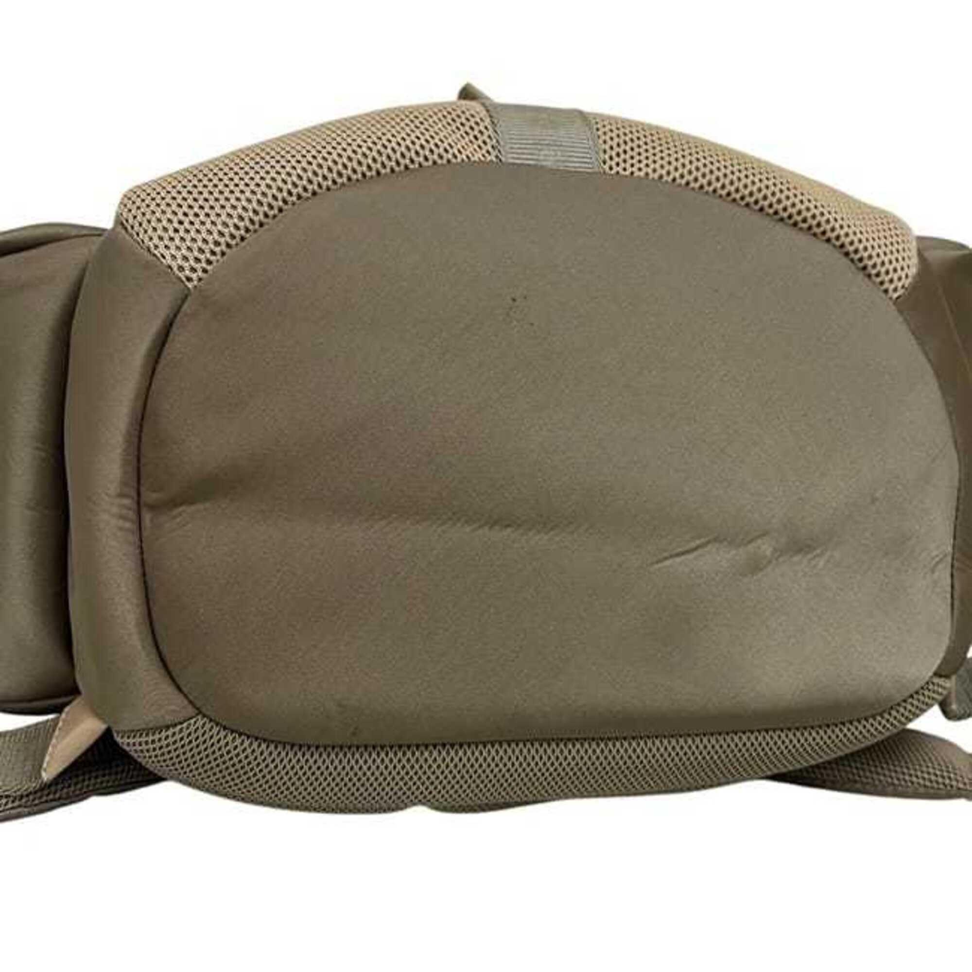 Christian Dior Beige Khaki Nylon Rubber Leather Backpack (Pre-Owned)