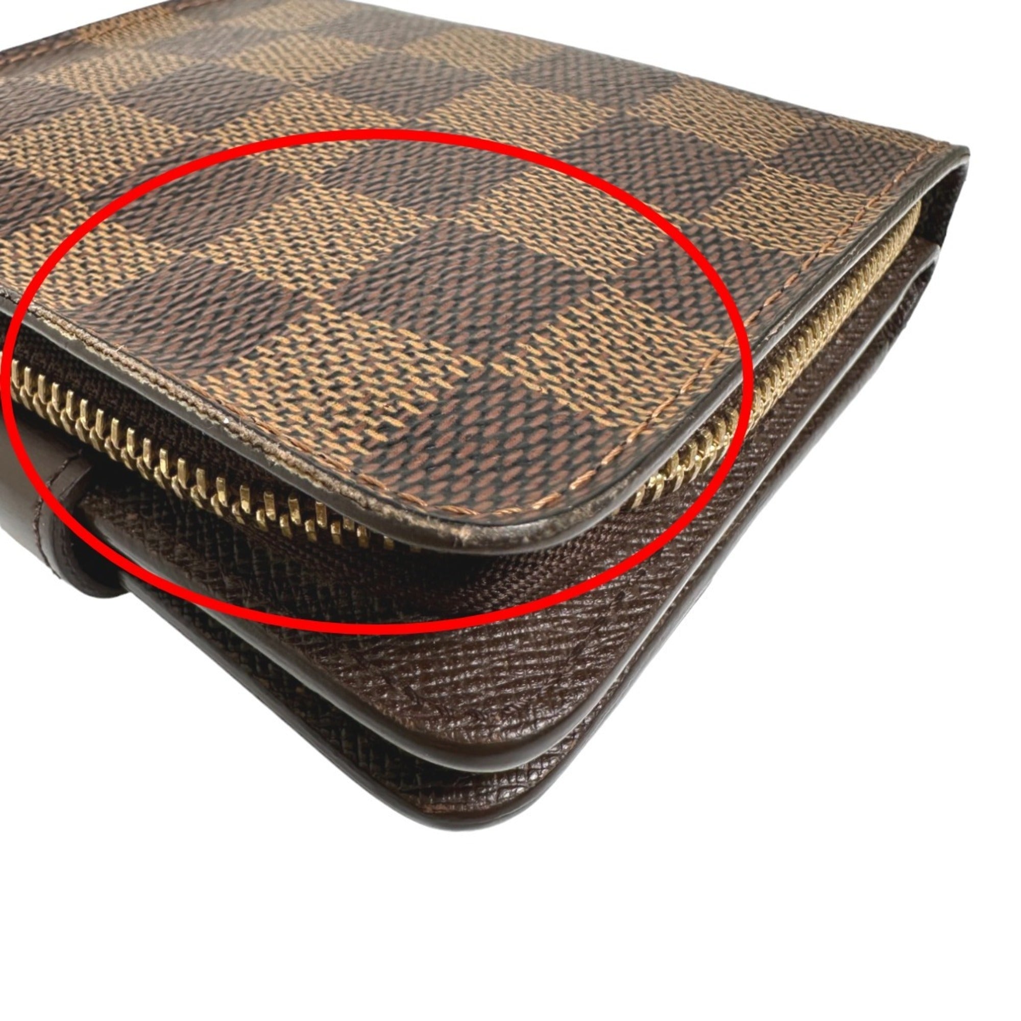 Louis Vuitton Damier Brown Damier Canvas Wallet (Bi-Fold) (Pre-Owned)