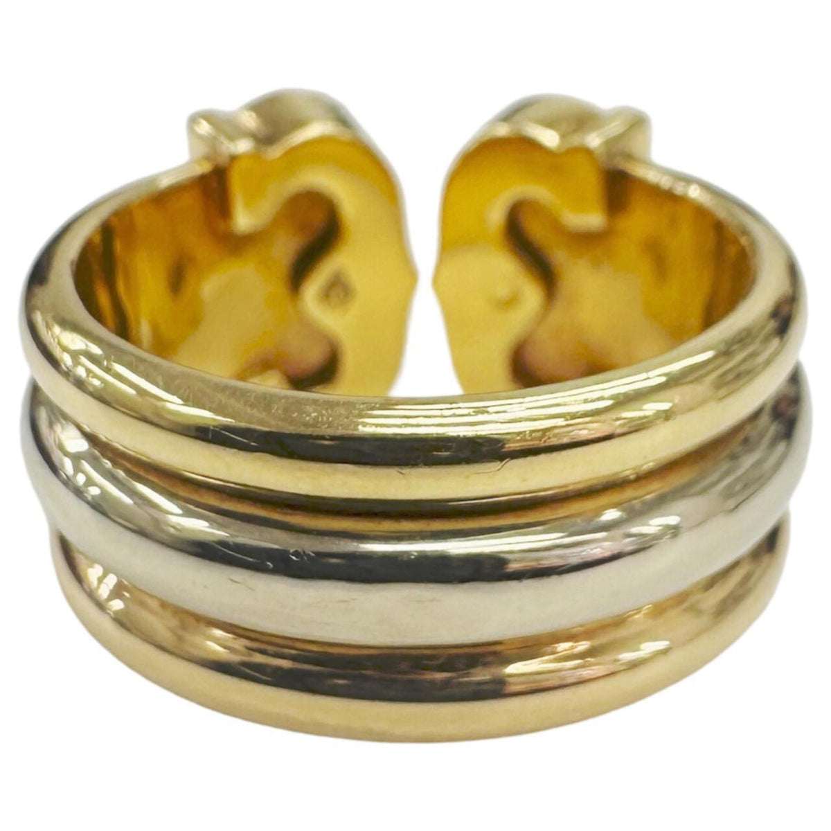 Cartier Pink Gold White Gold Yellow Gold Yellow Gold (18K) Pink Gold (18K) White Gold (18K) Band Ring (Pre-Owned)