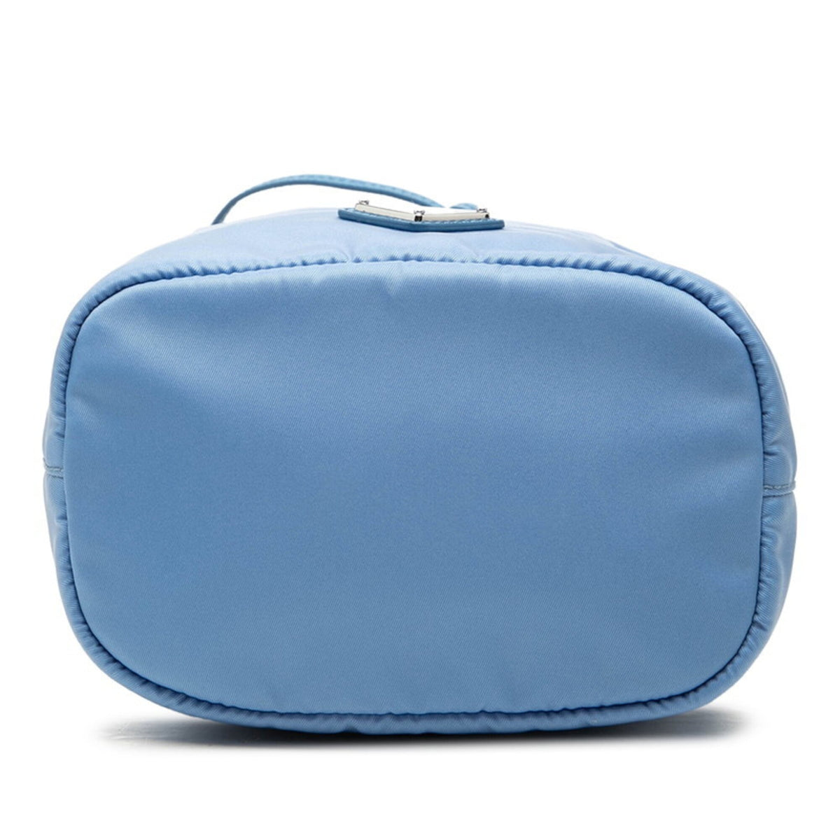 Prada Blue Nylon Leather Handbag Pouch (Pre-Owned)