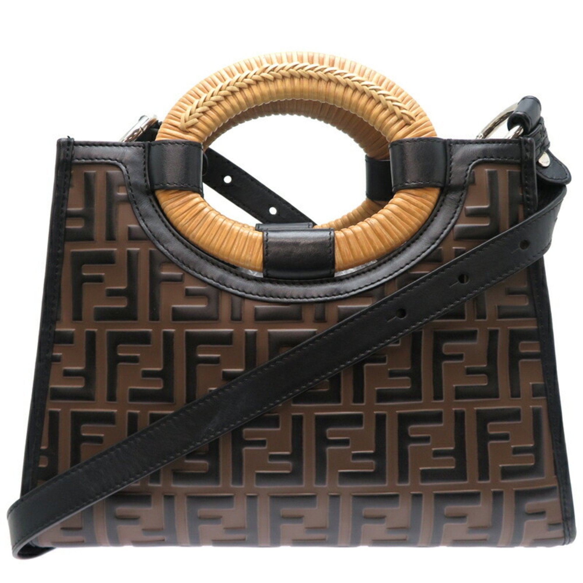 Fendi Brown Leather Handbag (Pre-Owned)