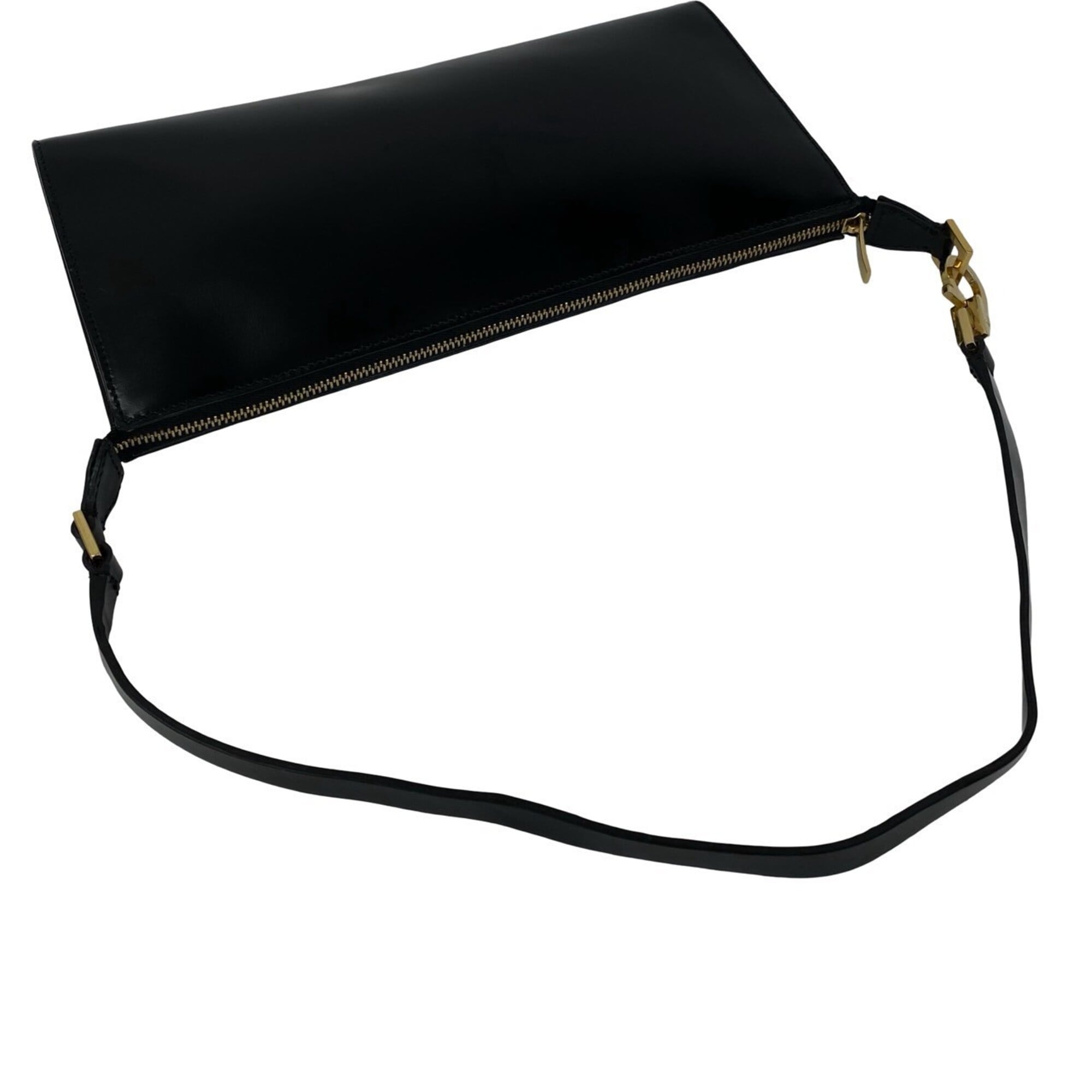 Salvatore Ferragamo Black Leather Handbag Shoulder Bag (Pre-Owned)