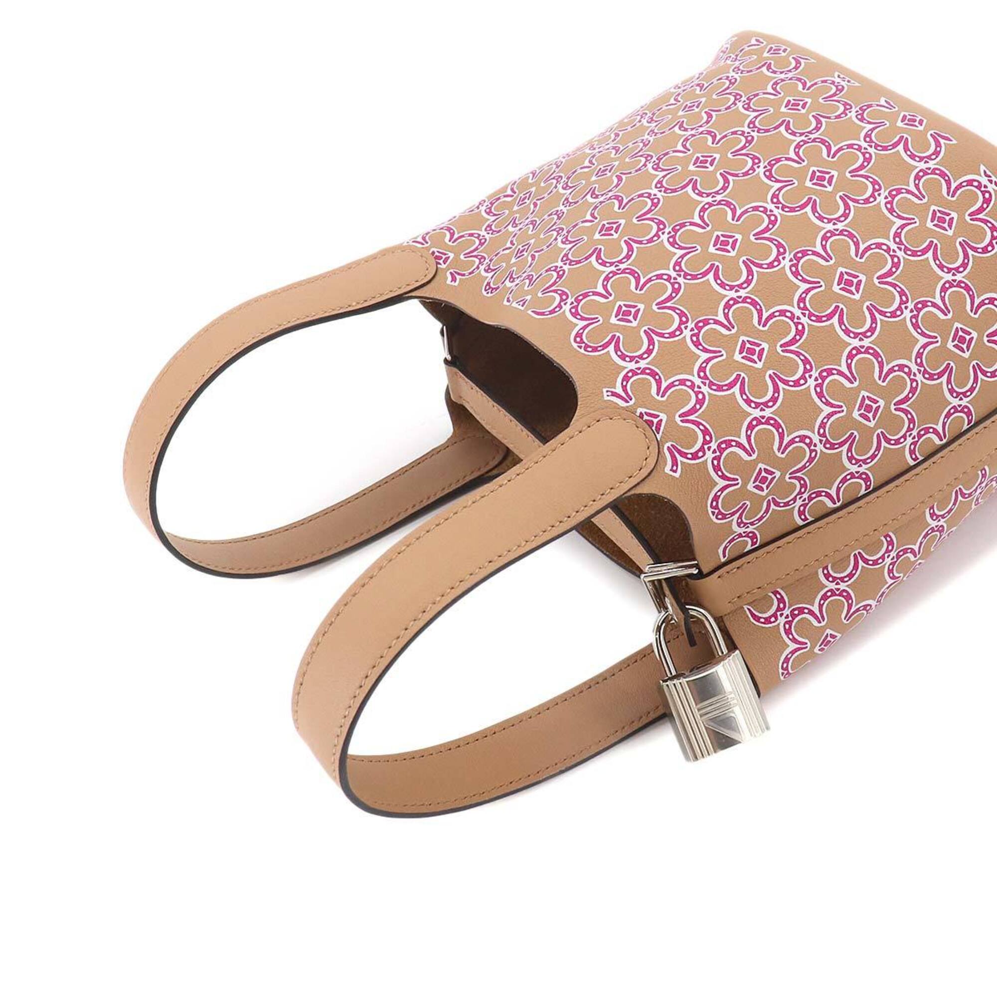 Hermes Beige Pink White Swift Leather Handbag (Pre-Owned)