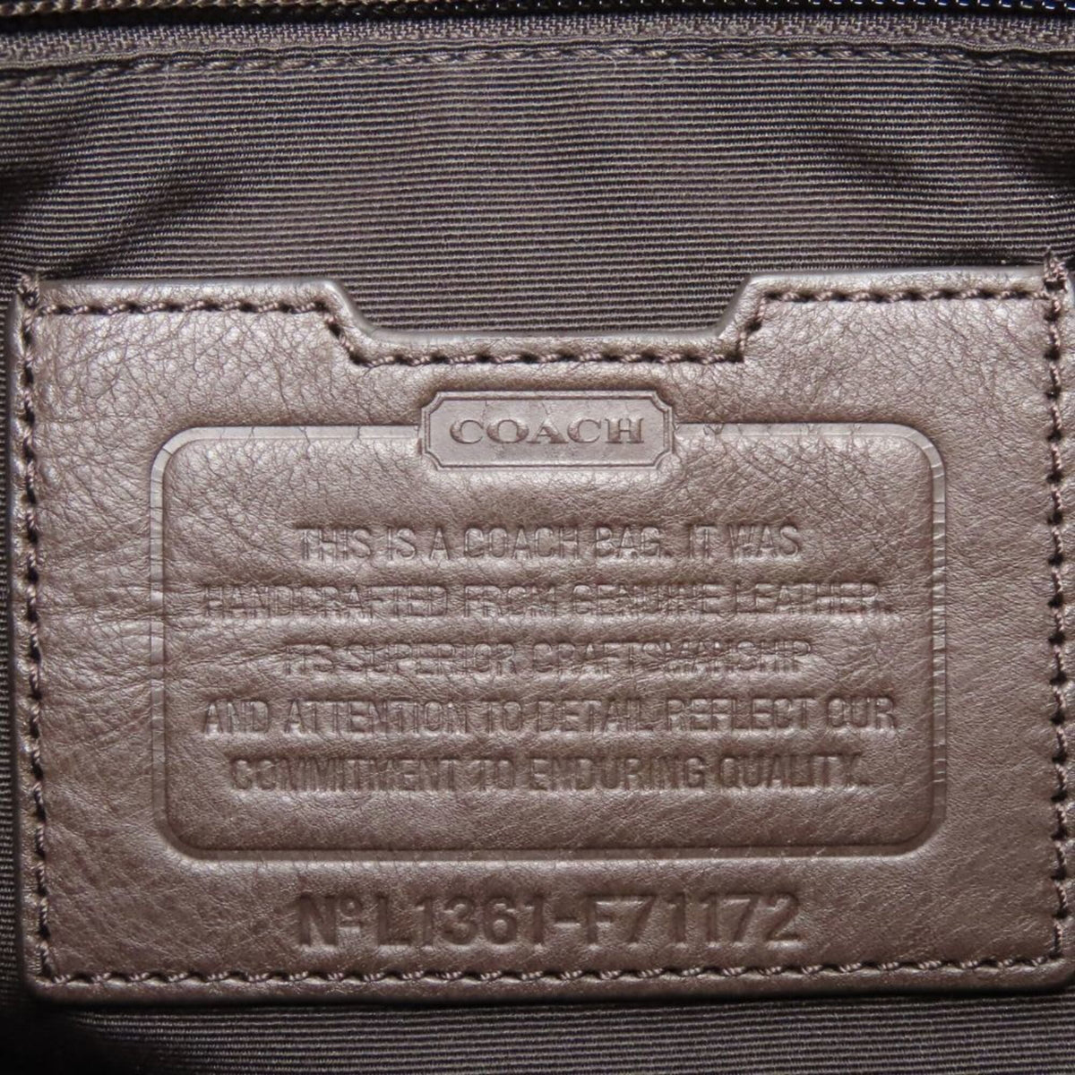 Coach Dark Brown Leather Shoulder Bag (Pre-Owned)