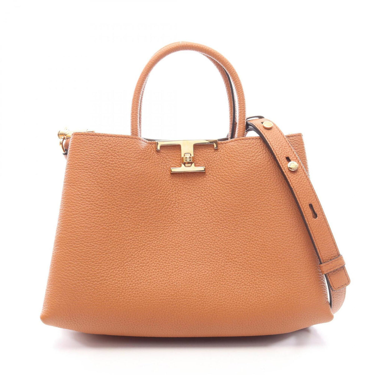 Tod's Brown Leather Handbag Shopping Bag (Pre-Owned)
