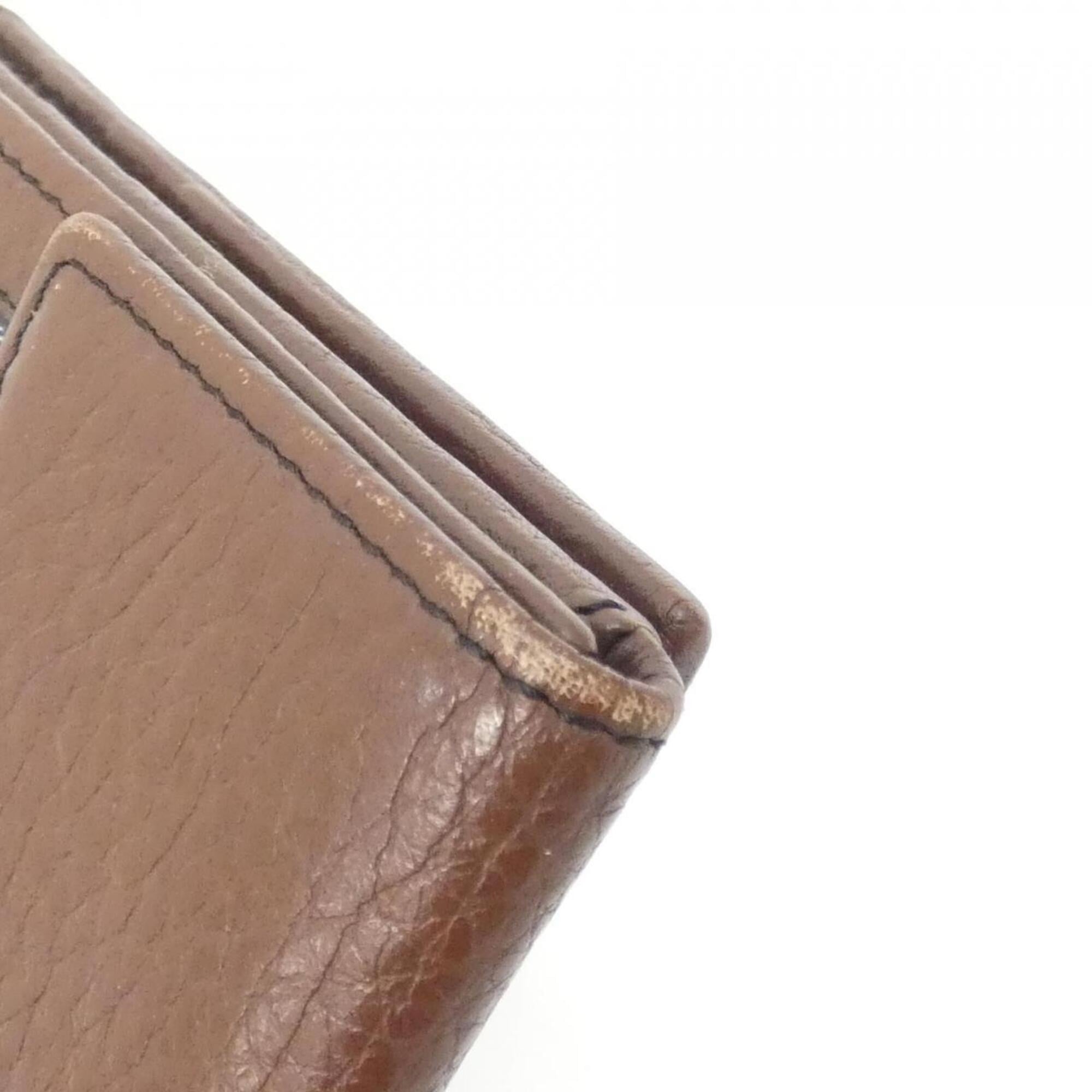 Fendi Blue Brown Gray Canvas Leather Wallet (Bi-Fold) (Pre-Owned)