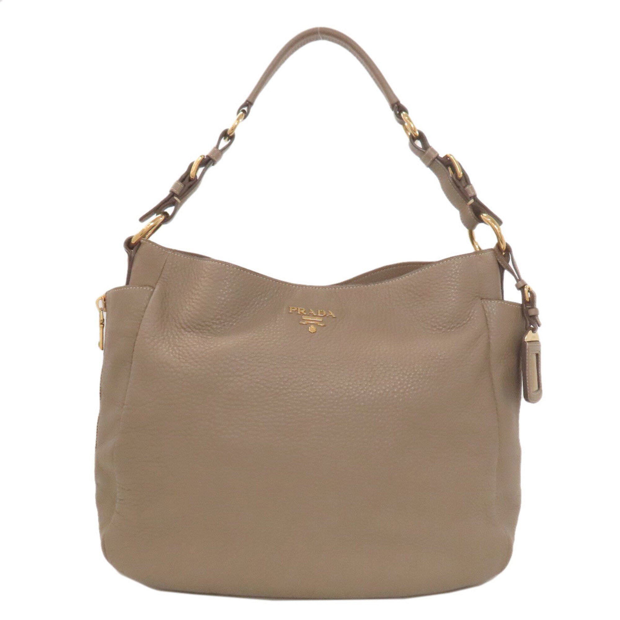 Prada Brown Leather Tote Bag (Pre-Owned)