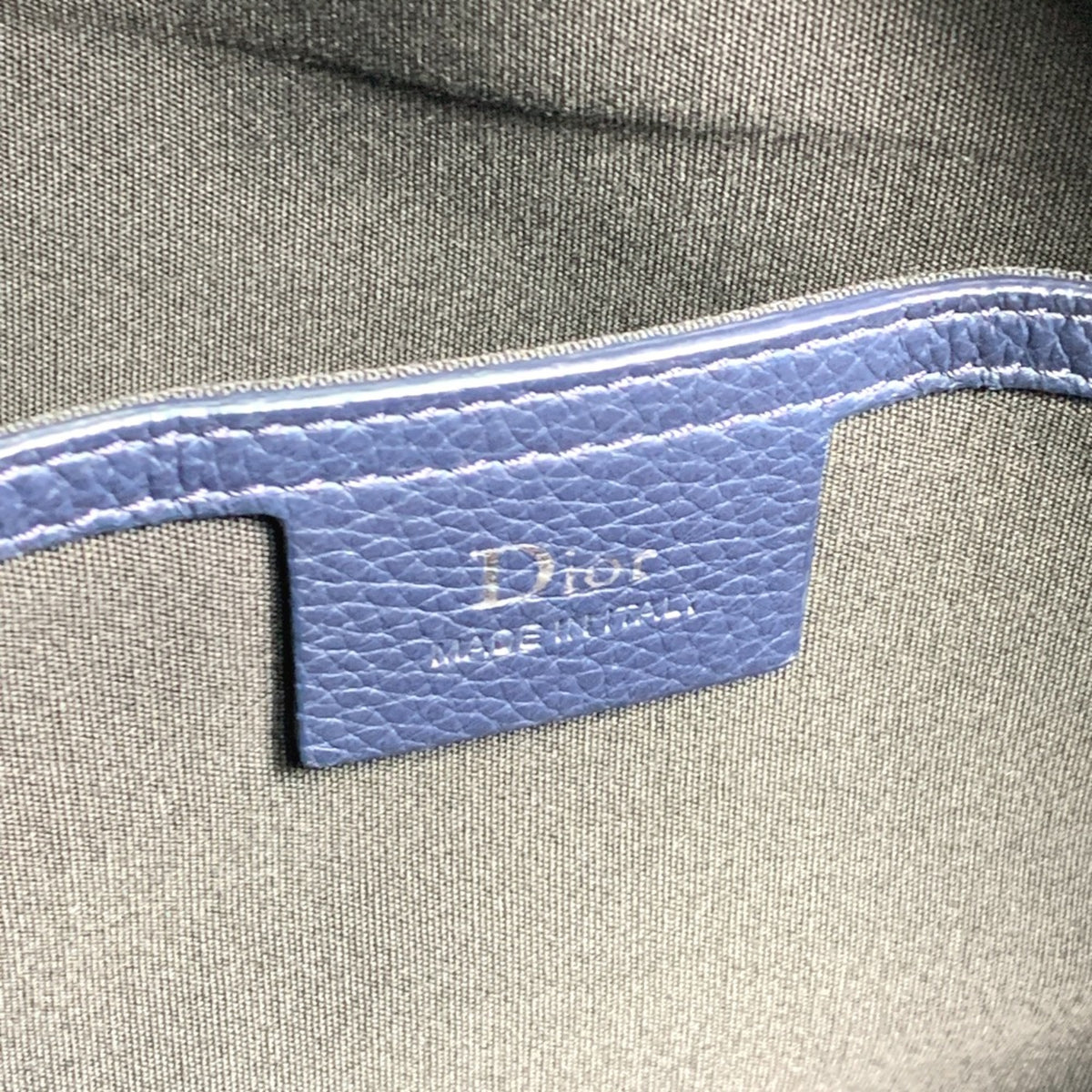 Dior Homme Green Leather Backpack (Pre-Owned)