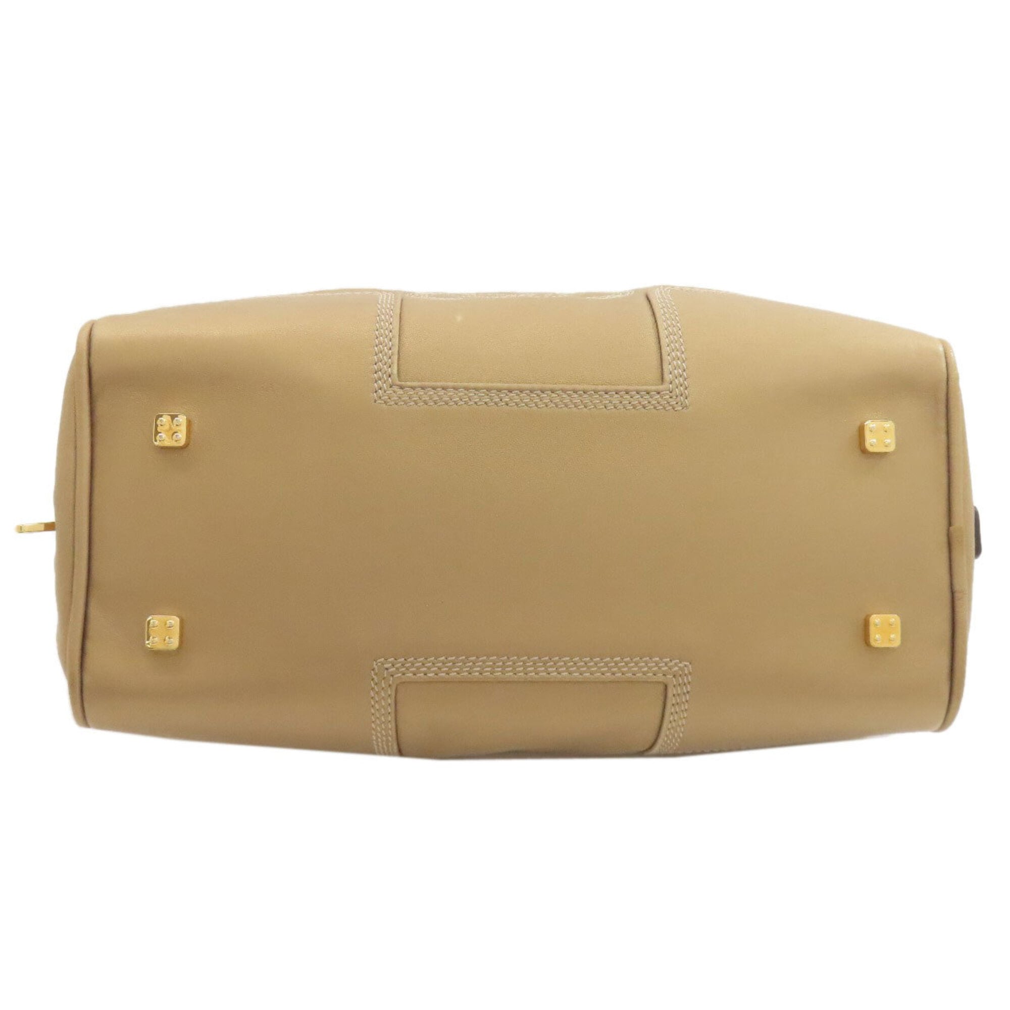 Loewe Amazona Gold Leather Handbag (Pre-Owned)