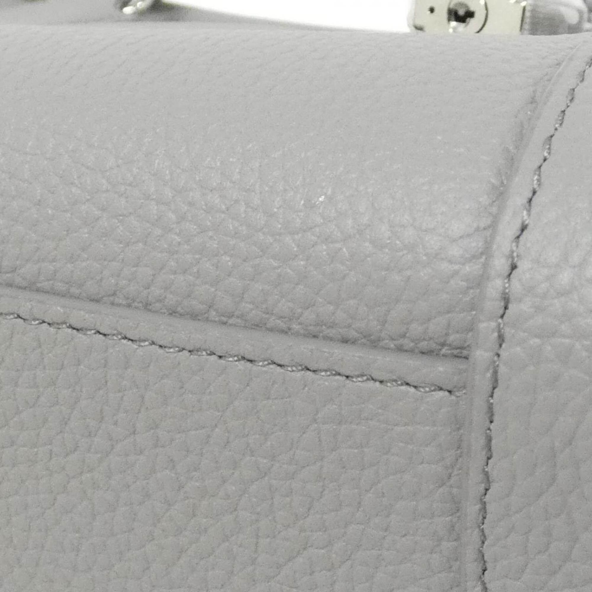 Loewe Gray Leather Handbag (Pre-Owned)
