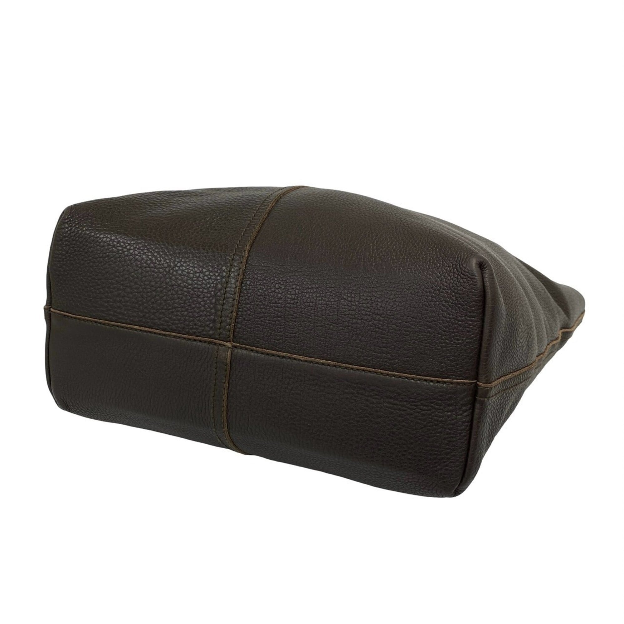 Bottega Veneta Brown Leather Handbag Tote Bag (Pre-Owned)