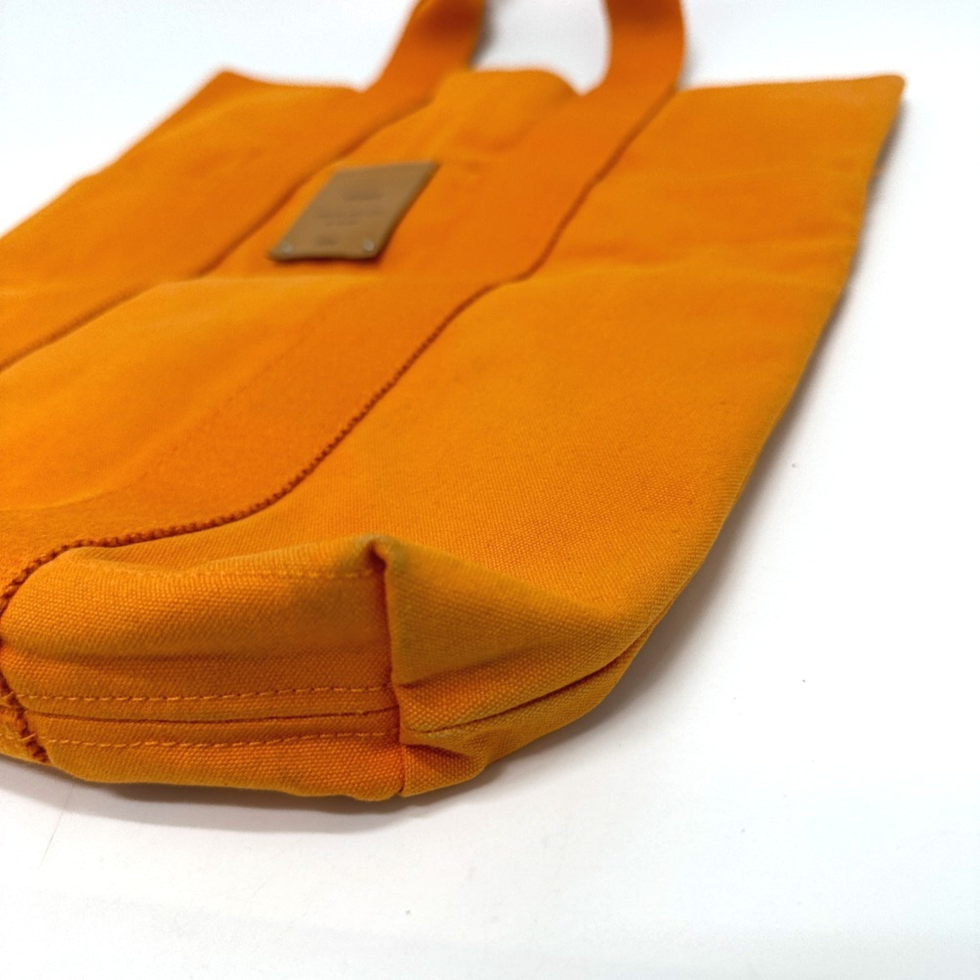 Hermes Orange Canvas Tote Bag (Pre-Owned)