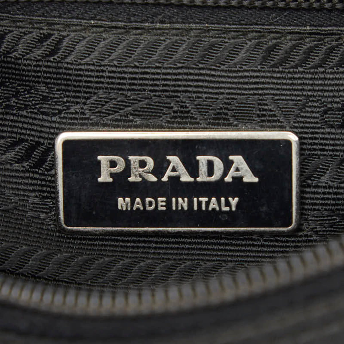 Prada Black Nylon Leather Shoulder Bag (Pre-Owned)