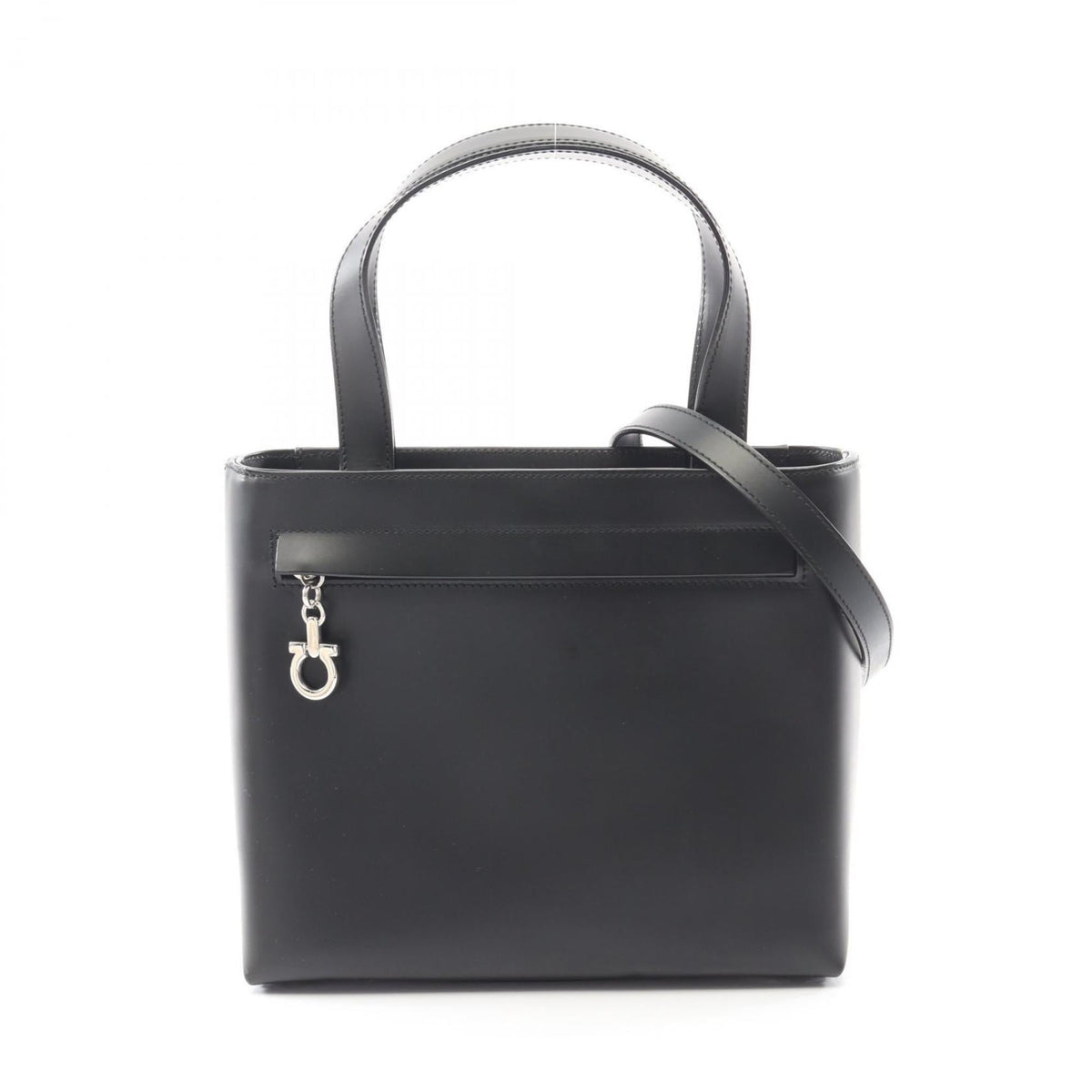 Salvatore Ferragamo Black Leather Handbag (Pre-Owned)