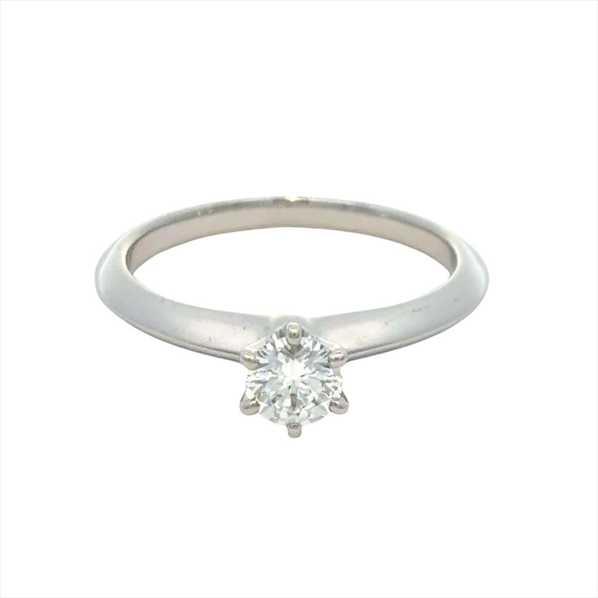 Tiffany Platinum Platinum 950 Band Ring (Pre-Owned)