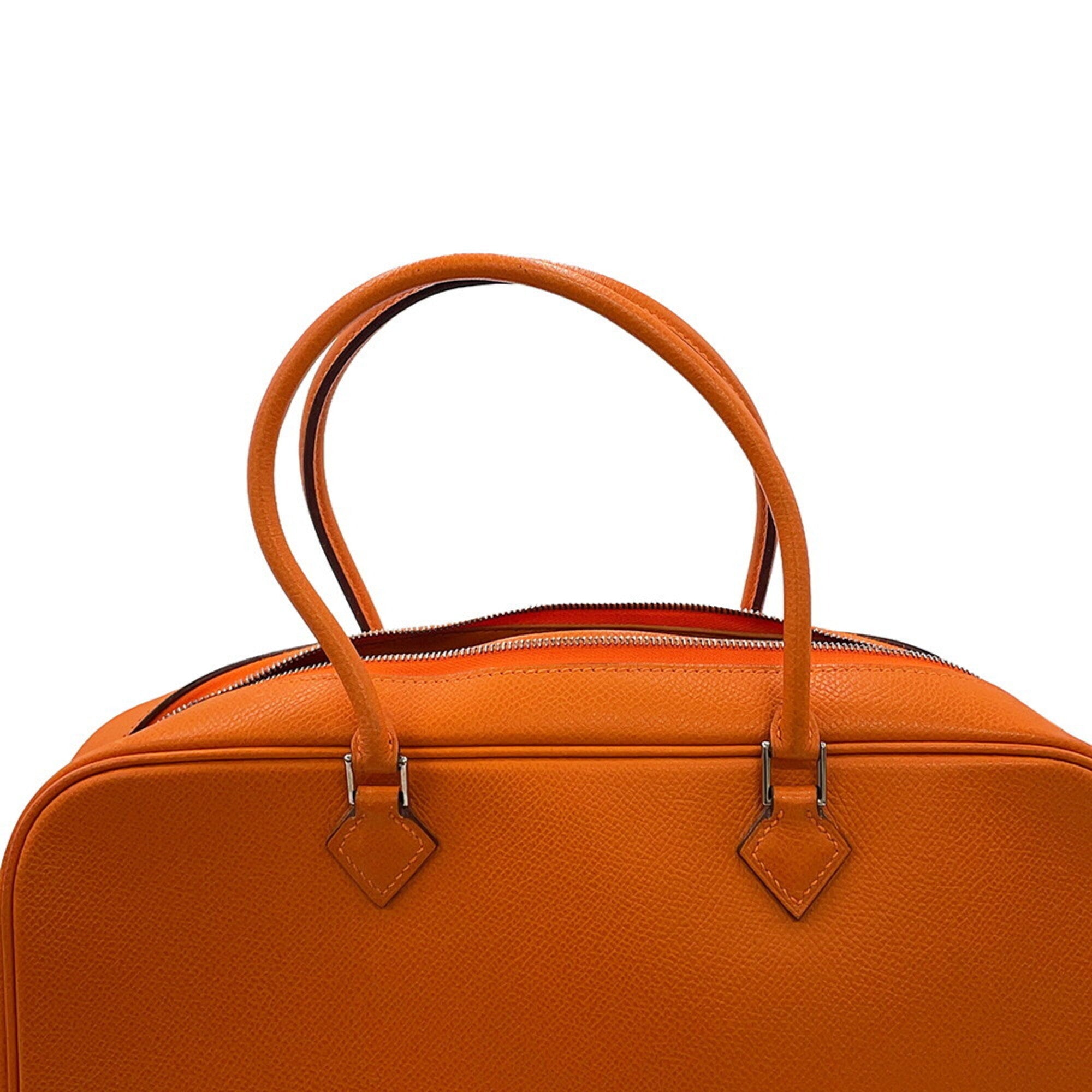 Hermes Plume Orange Epsom Leather Handbag (Pre-Owned)