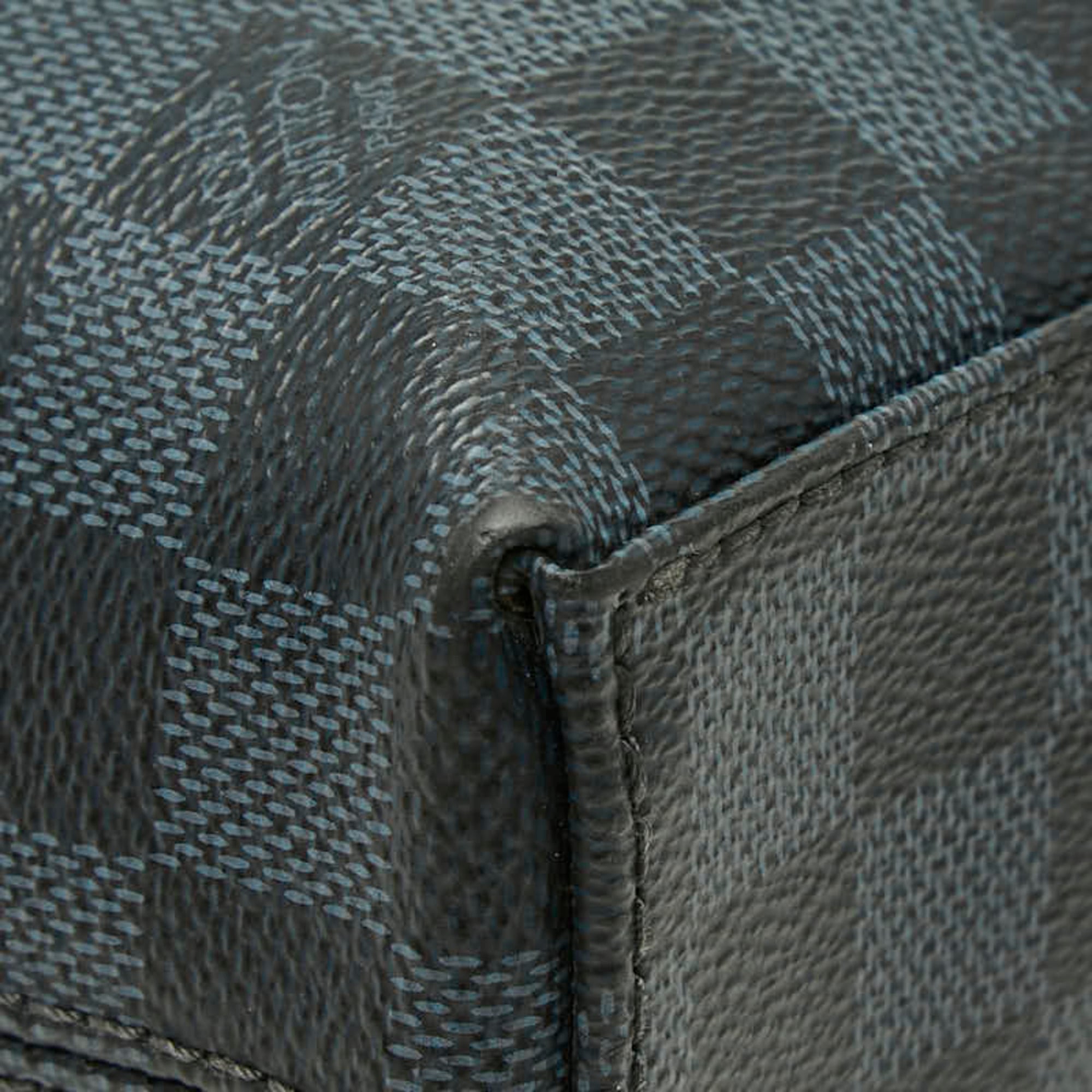 Louis Vuitton Navy Black Pvc Leather (Pre-Owned)