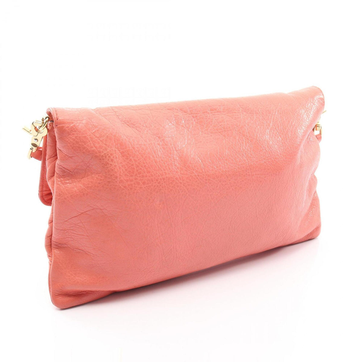 Balenciaga Orange Leather Clutch Bag (Pre-Owned)