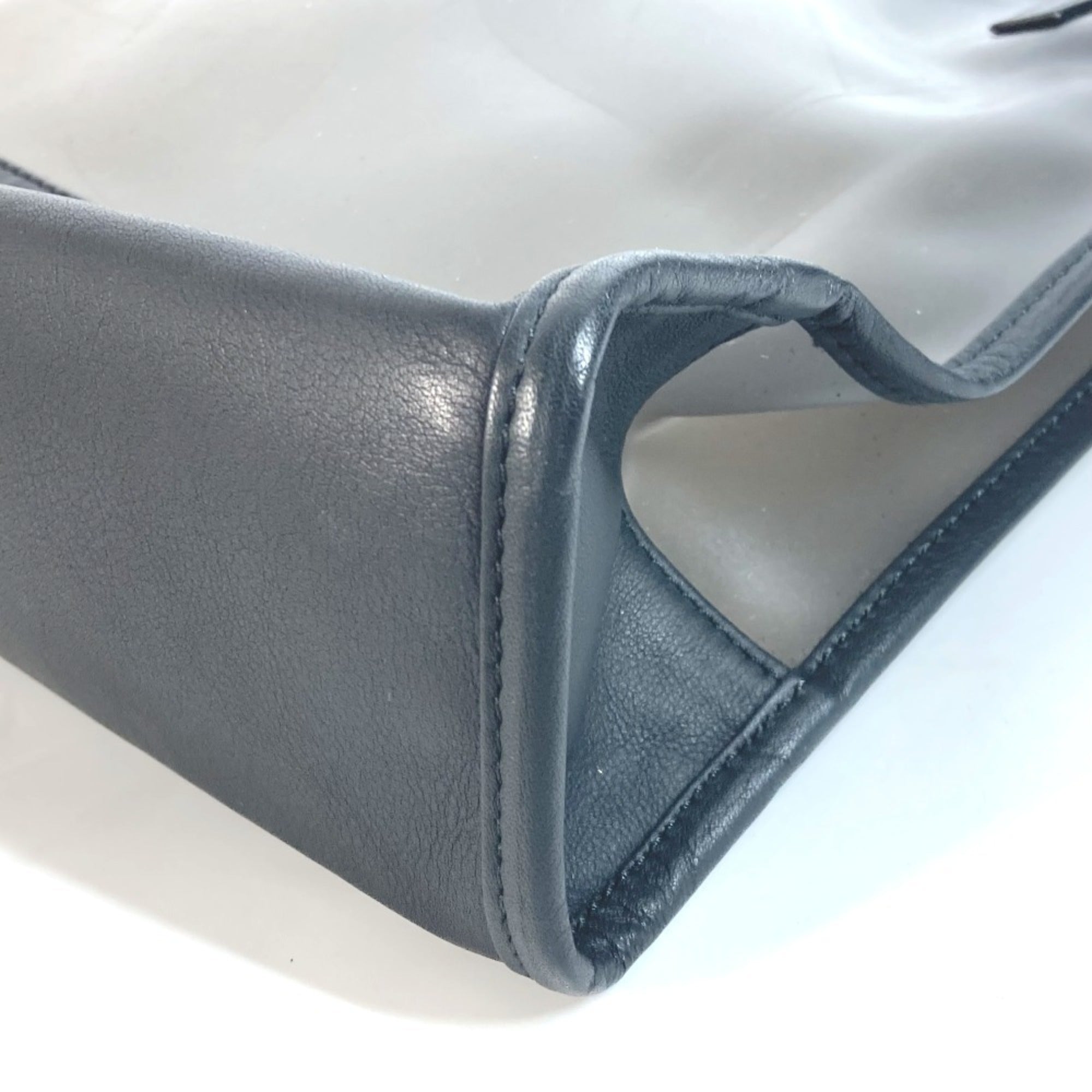 Loewe Black Vinyl Leather Shoulder Bag Tote Bag (Pre-Owned)
