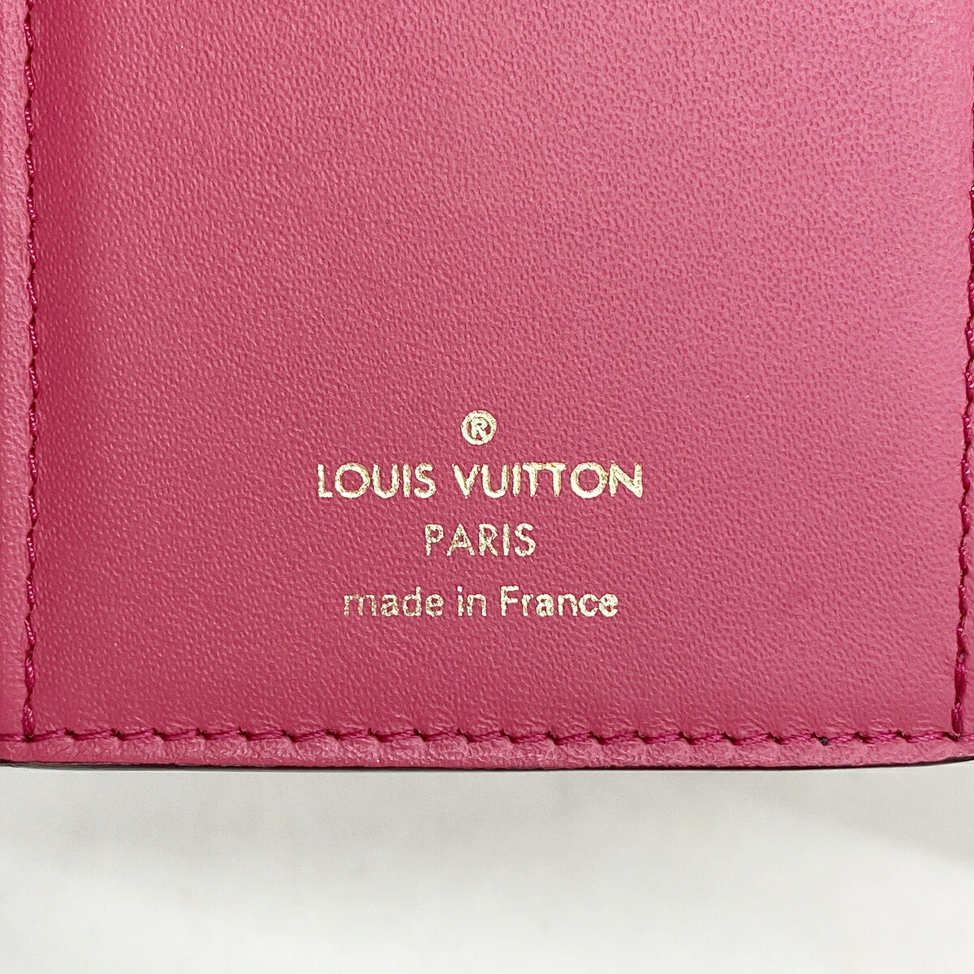 Louis Vuitton Hot Pink Noir Wallet (Tri-Fold) (Pre-Owned)