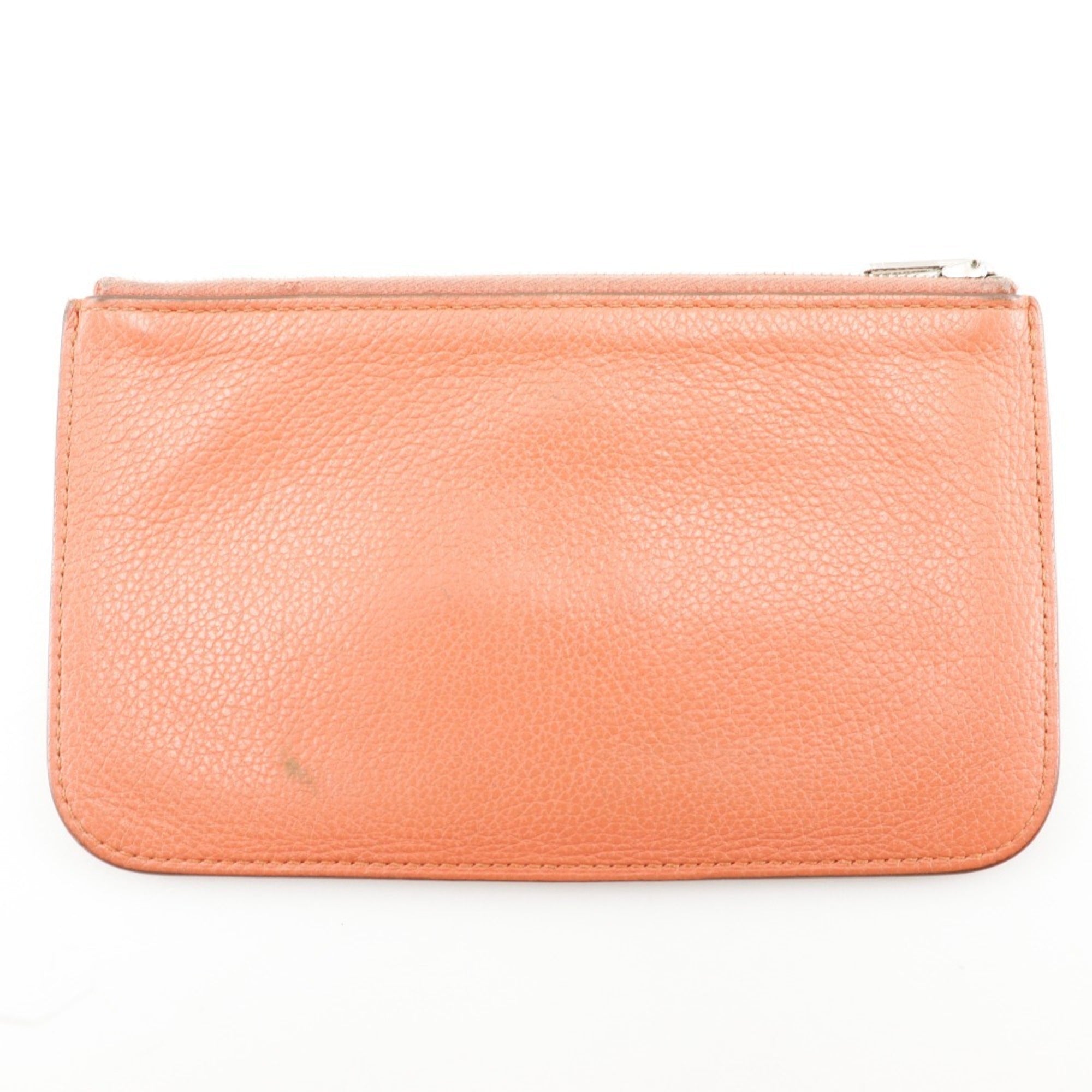 Hermes Pink Chevre Leather Long Wallet (Bi-Fold) (Pre-Owned)