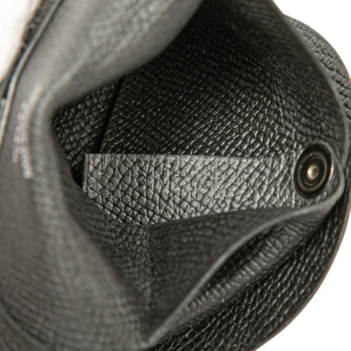 Hermes Black Epsom Leather Coin Purse/Coin Case (Pre-Owned)