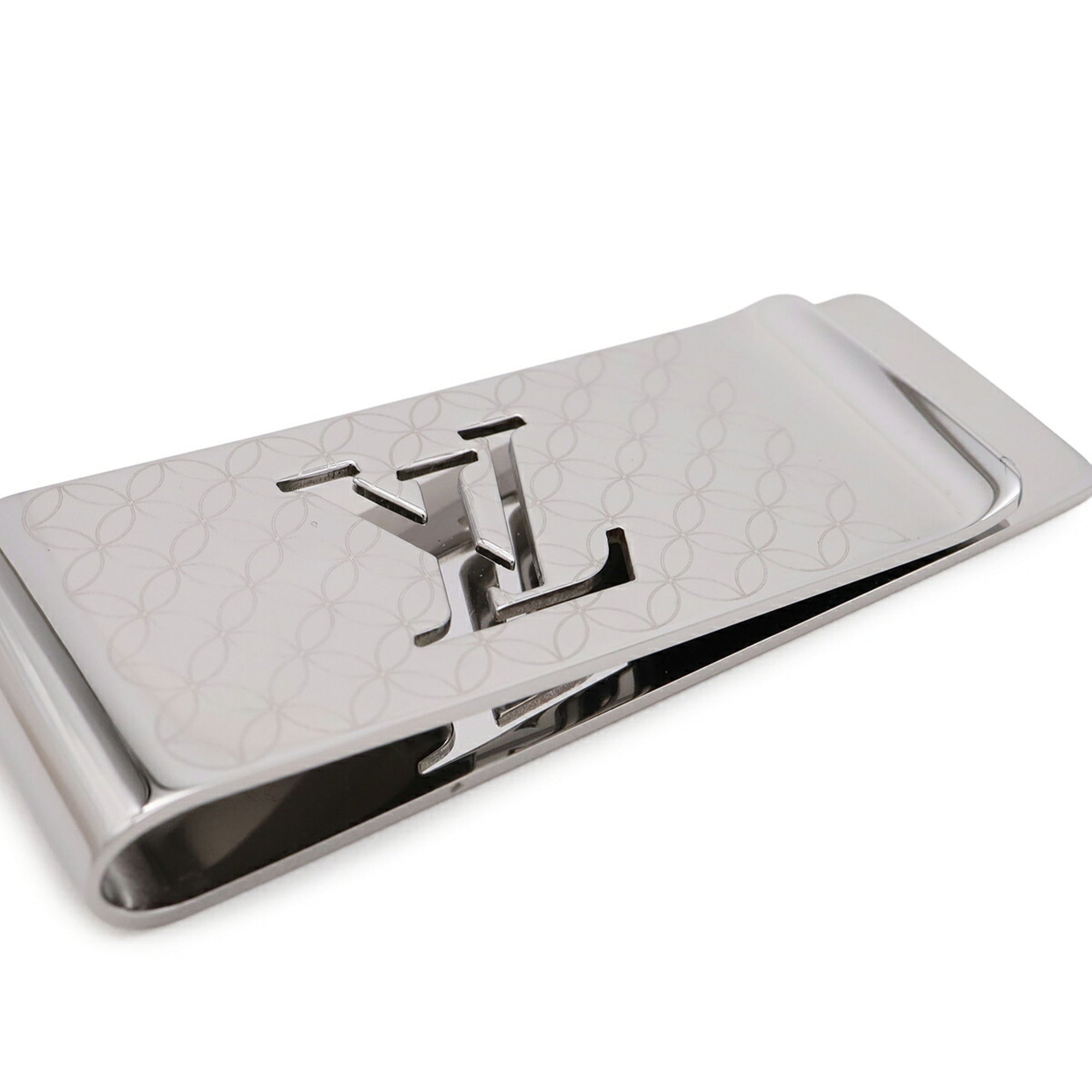 Louis Vuitton Silver Stainless Steel Money Clip (Pre-Owned)