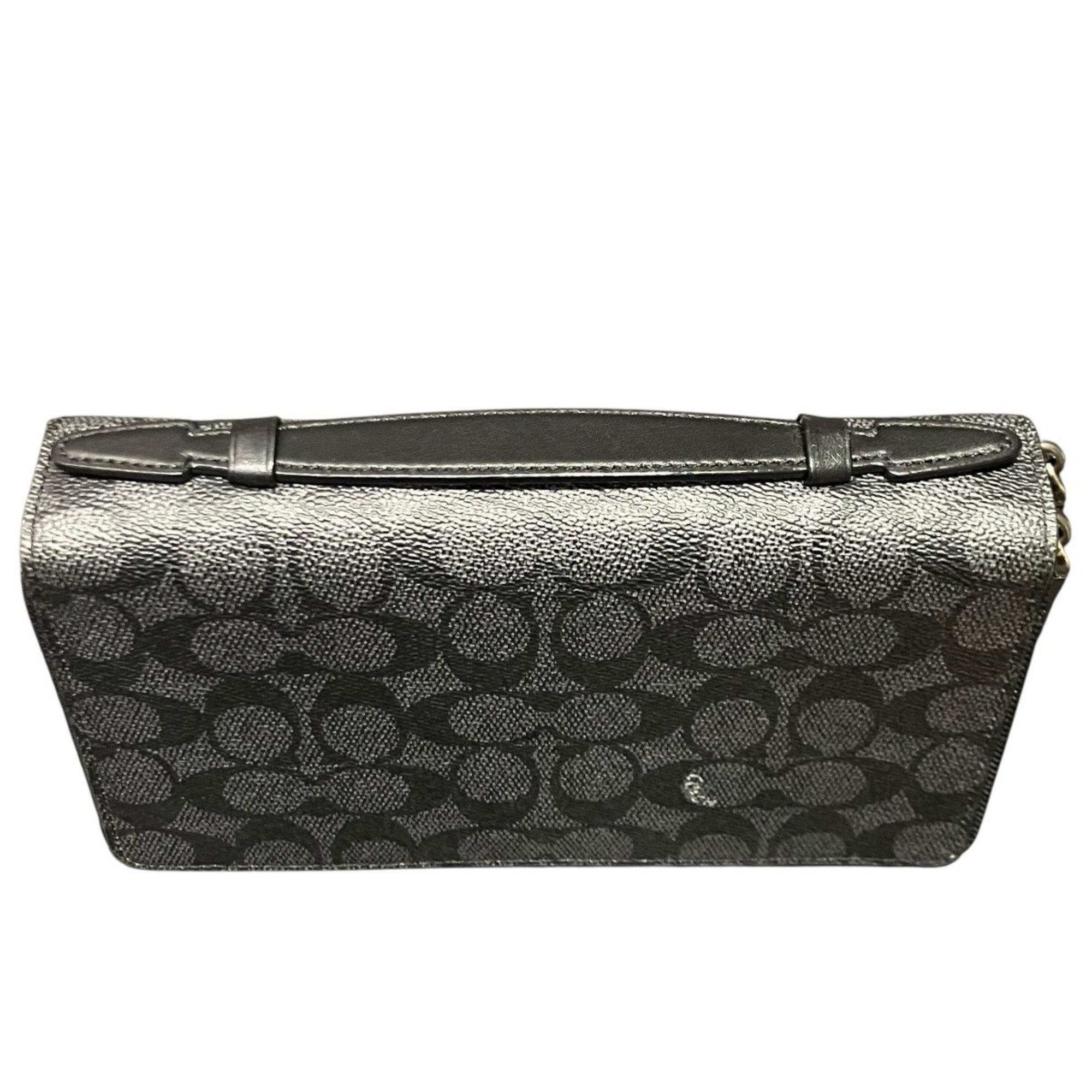 Coach Black Pvc Coin Purse/Coin Case (Pre-Owned)