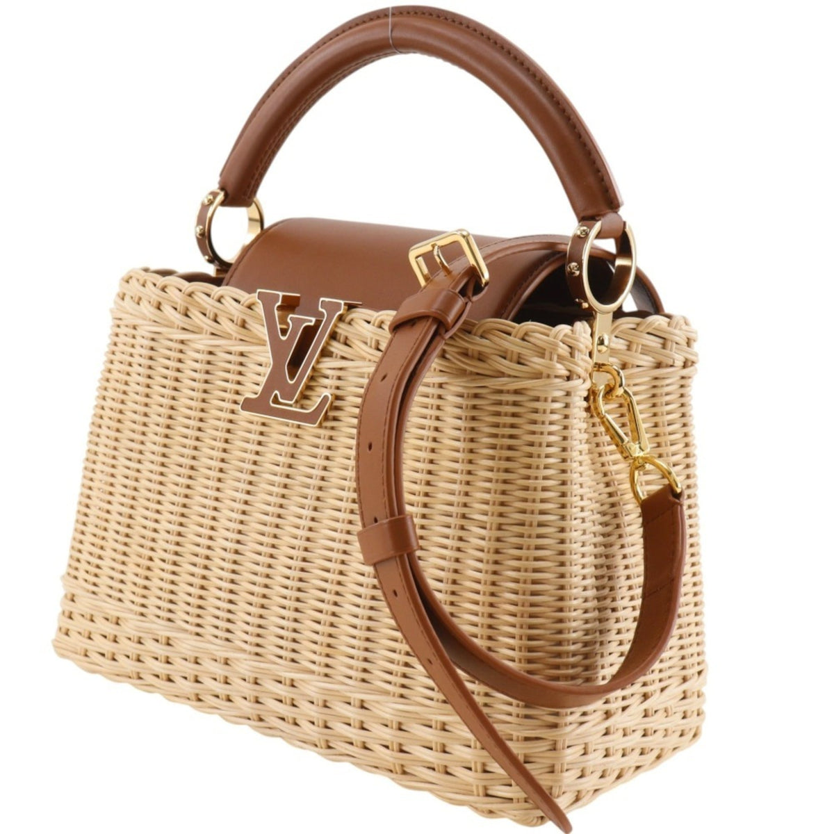 Louis Vuitton Brown Leather Handbag (Pre-Owned)