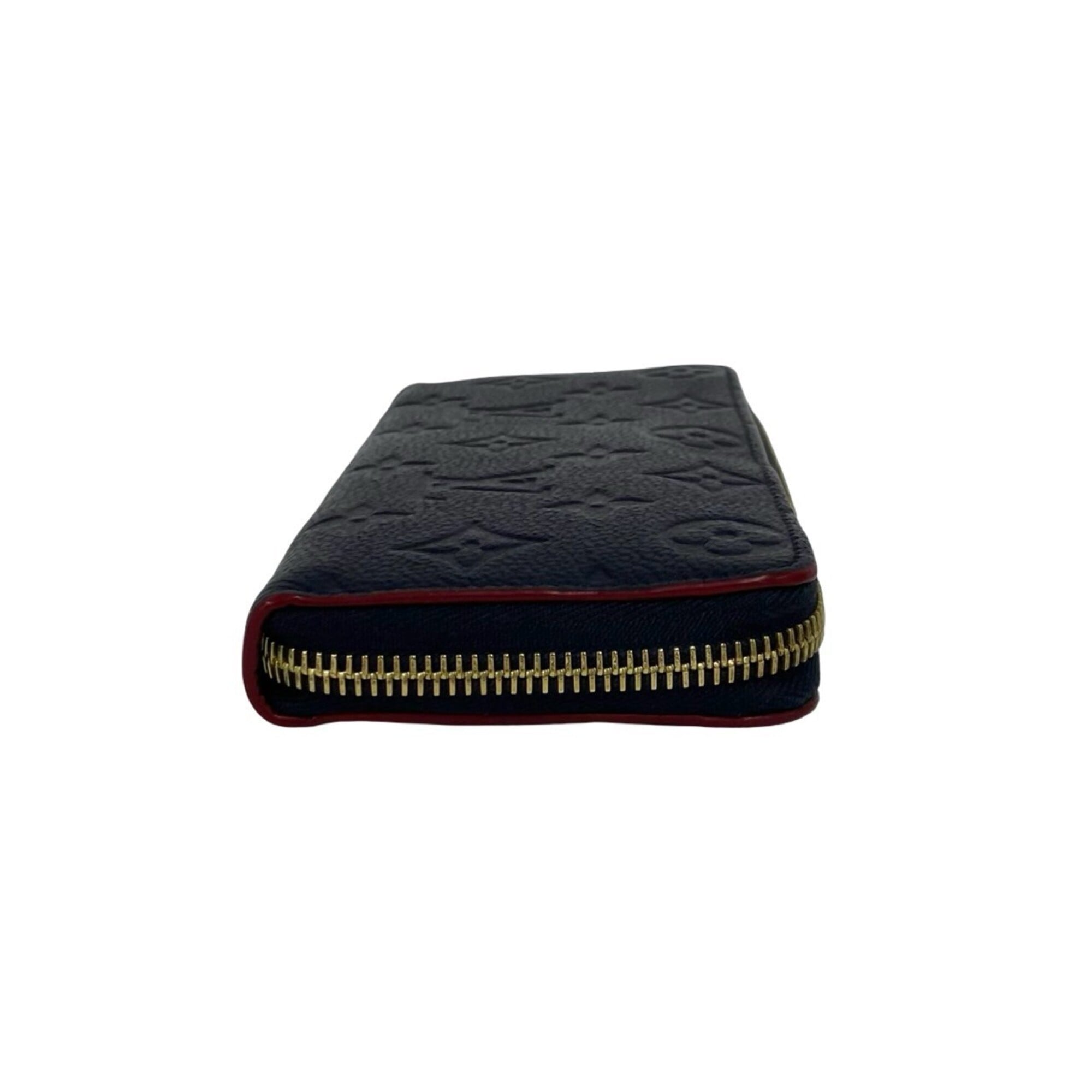 Louis Vuitton Black Leather Long Wallet (Bi-Fold) (Pre-Owned)