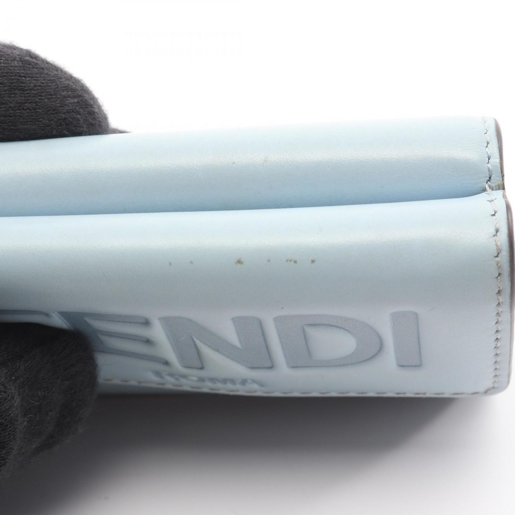Fendi Blue Leather Wallet (Tri-Fold) (Pre-Owned)