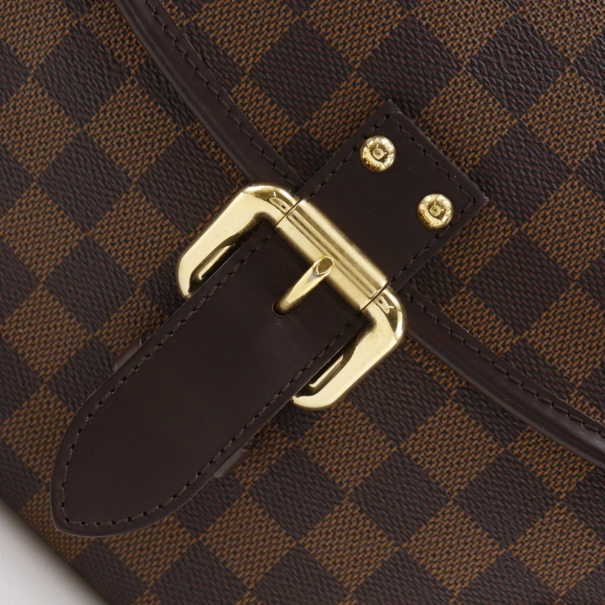 Louis Vuitton Damier Brown Damier Canvas Damier Canvas Shoulder Bag (Pre-Owned)
