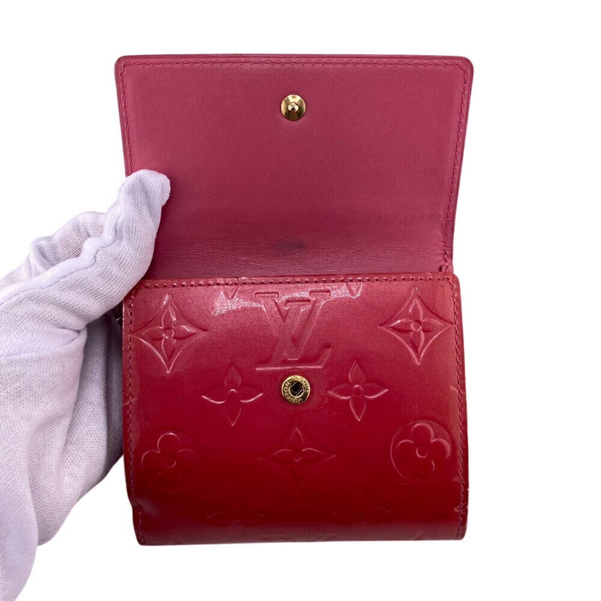 Louis Vuitton Monogram Vernis Pink Monogram Vernis Wallet (Tri-Fold) (Pre-Owned)