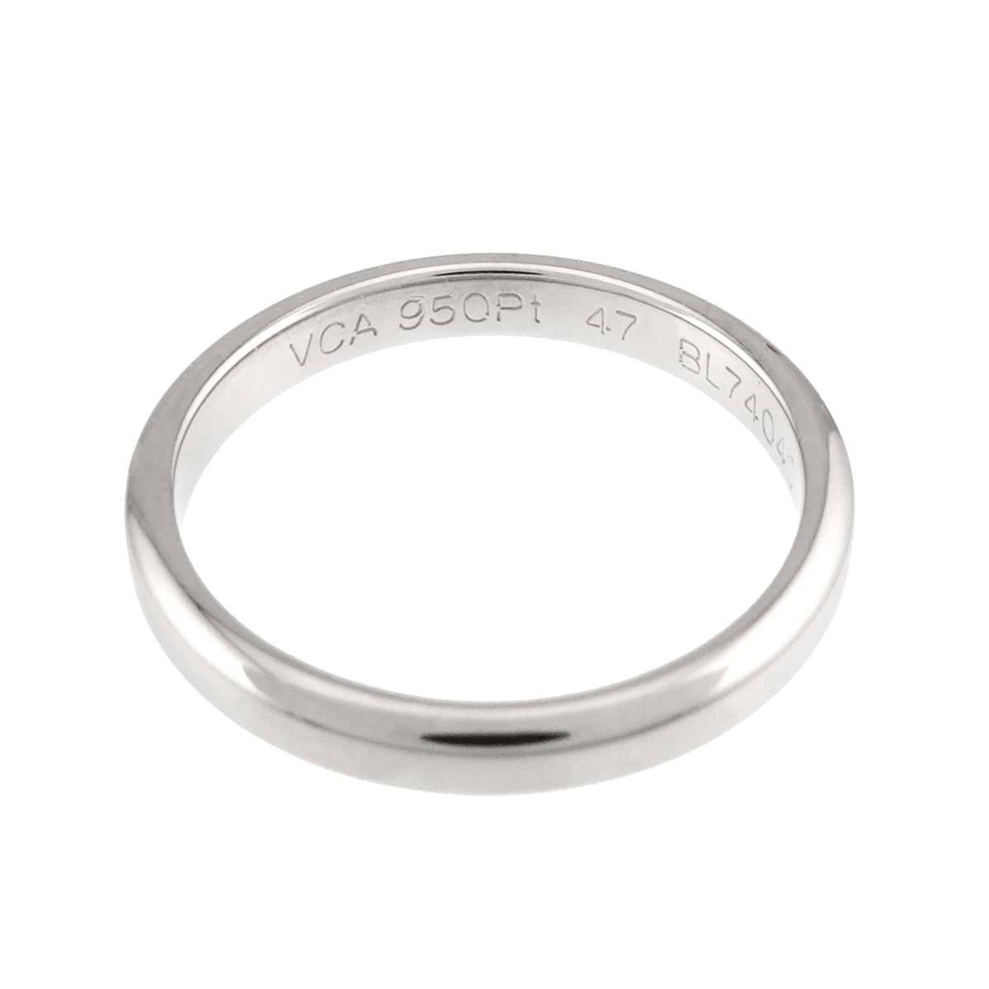 Van Cleef & Arpels Platinum 950 Band Ring (Pre-Owned)