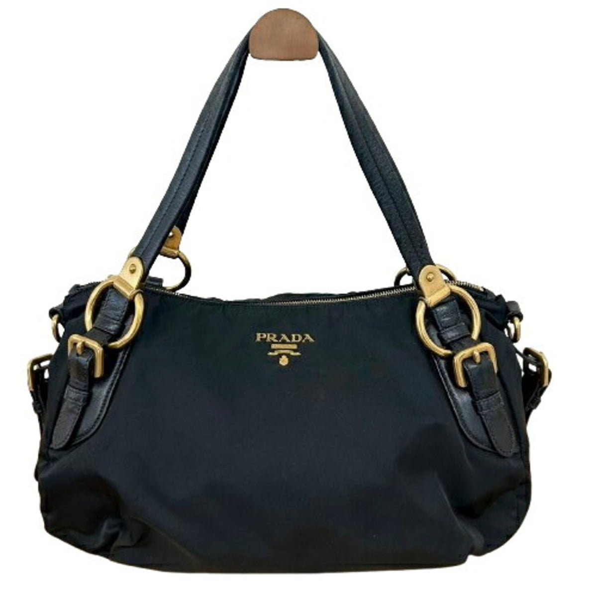 Prada Black Nylon Handbag (Pre-Owned)