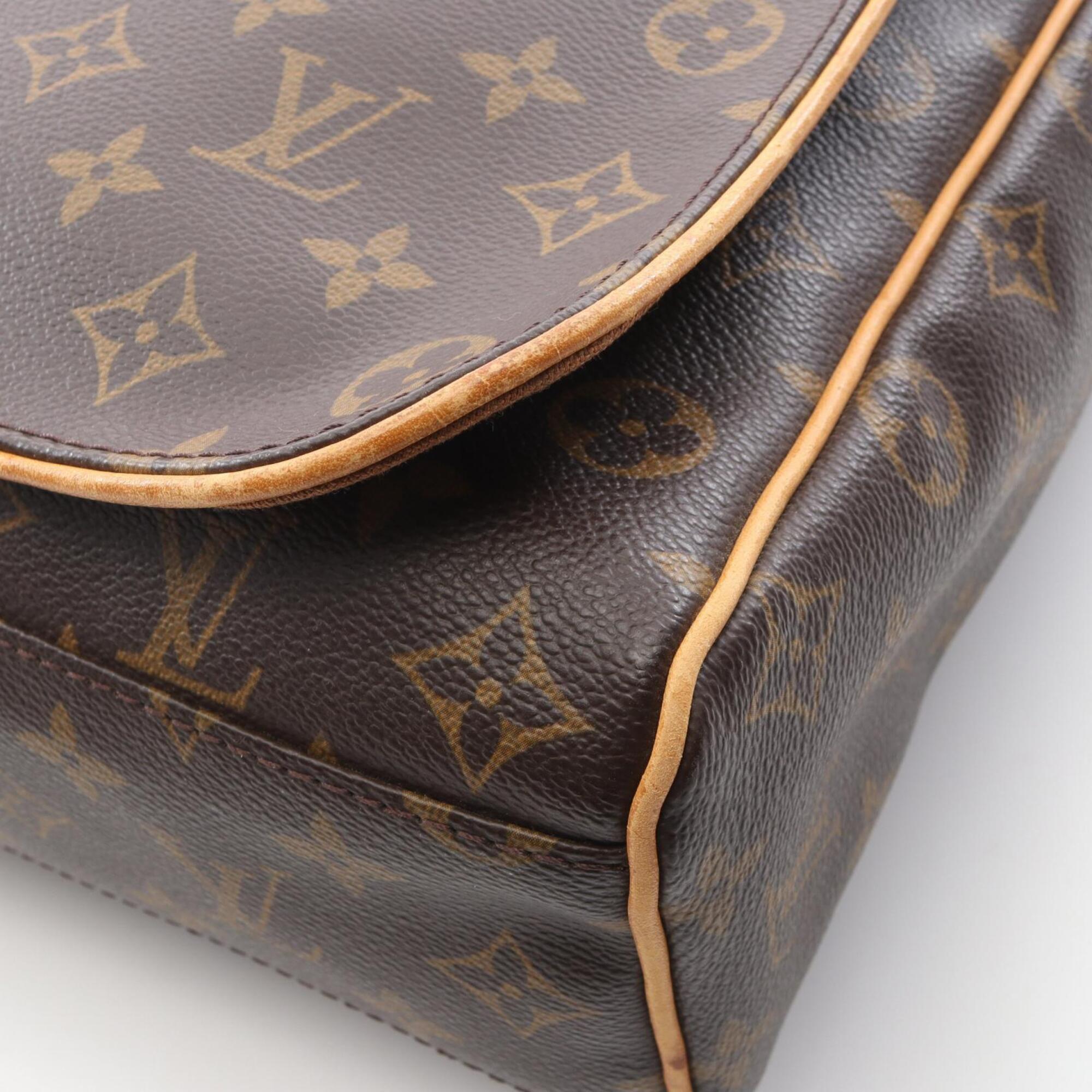 Louis Vuitton Brown Monogram Coated Canvas Handbag Shoulder Bag (Pre-Owned)