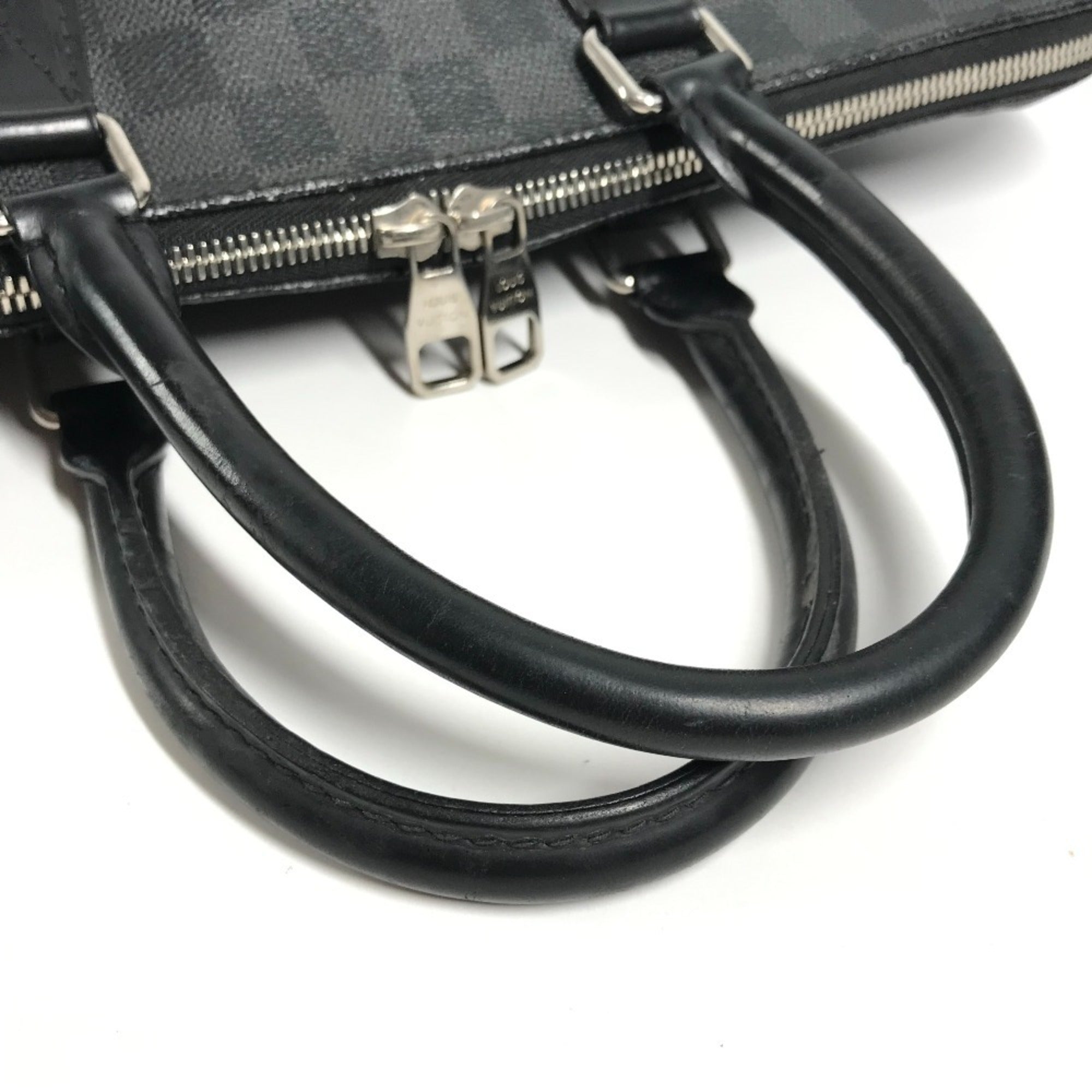 Louis Vuitton Black Damier Graphite Briefcase Handbag (Pre-Owned)