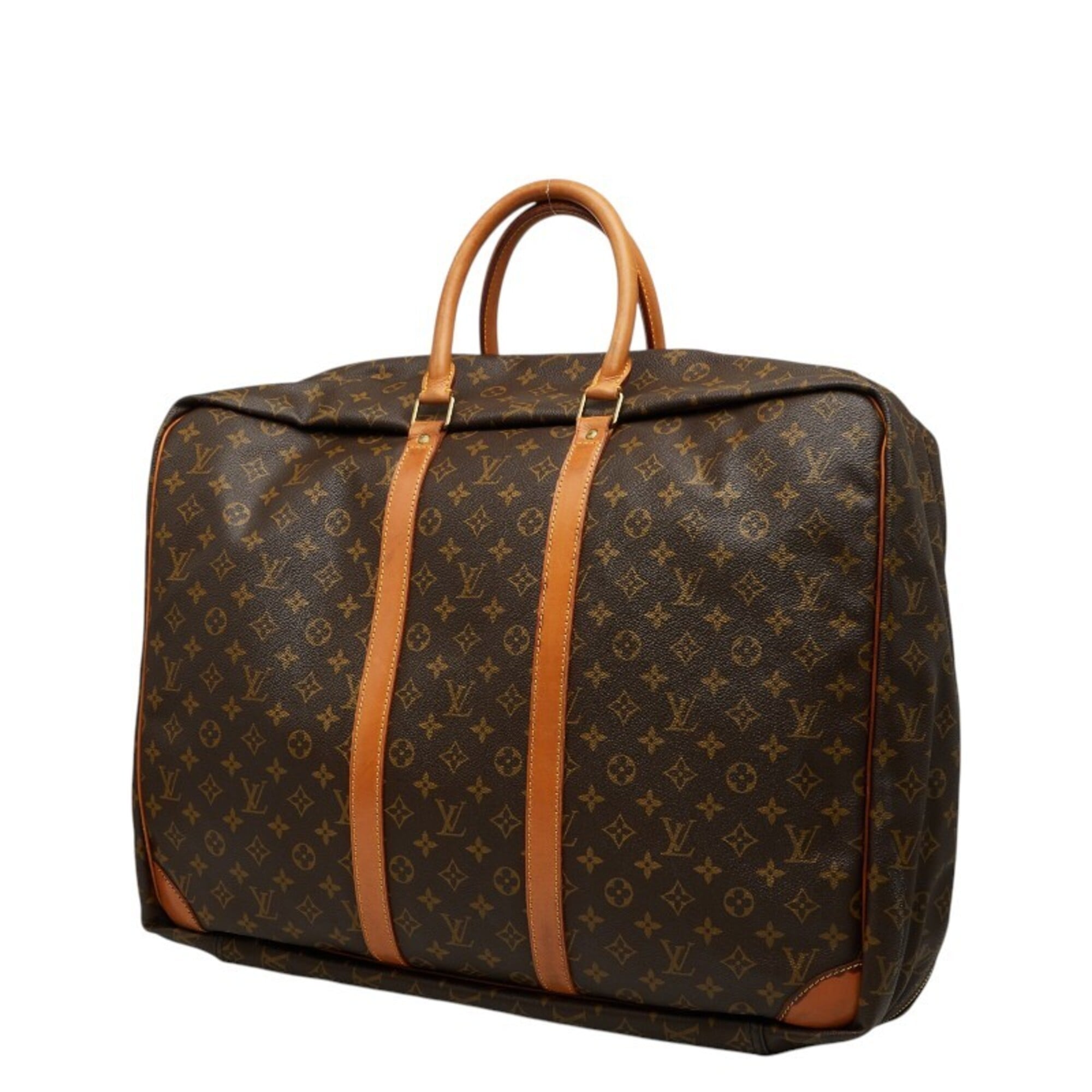 Louis Vuitton Brown Pvc Leather Boston Bag (Pre-Owned)