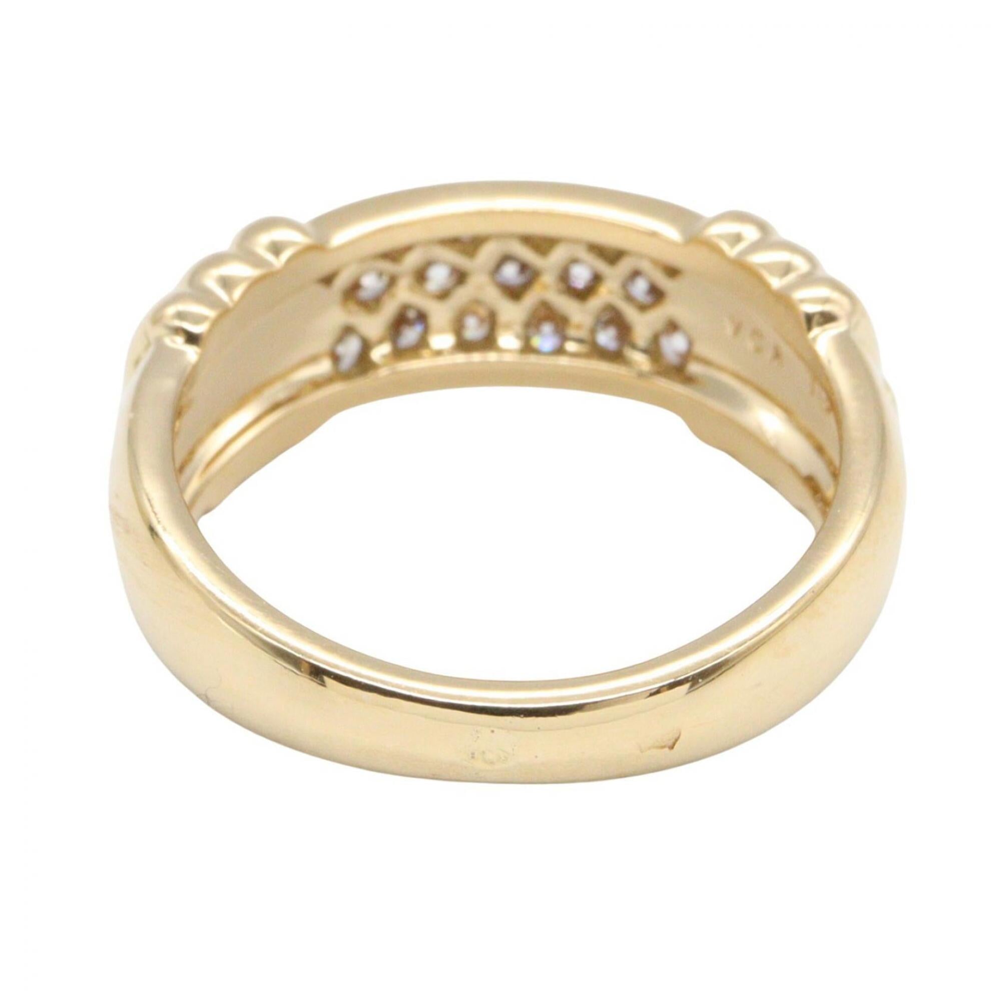 Van Cleef & Arpels Clear Yellow Yellow Gold (18K) Band Ring (Pre-Owned)