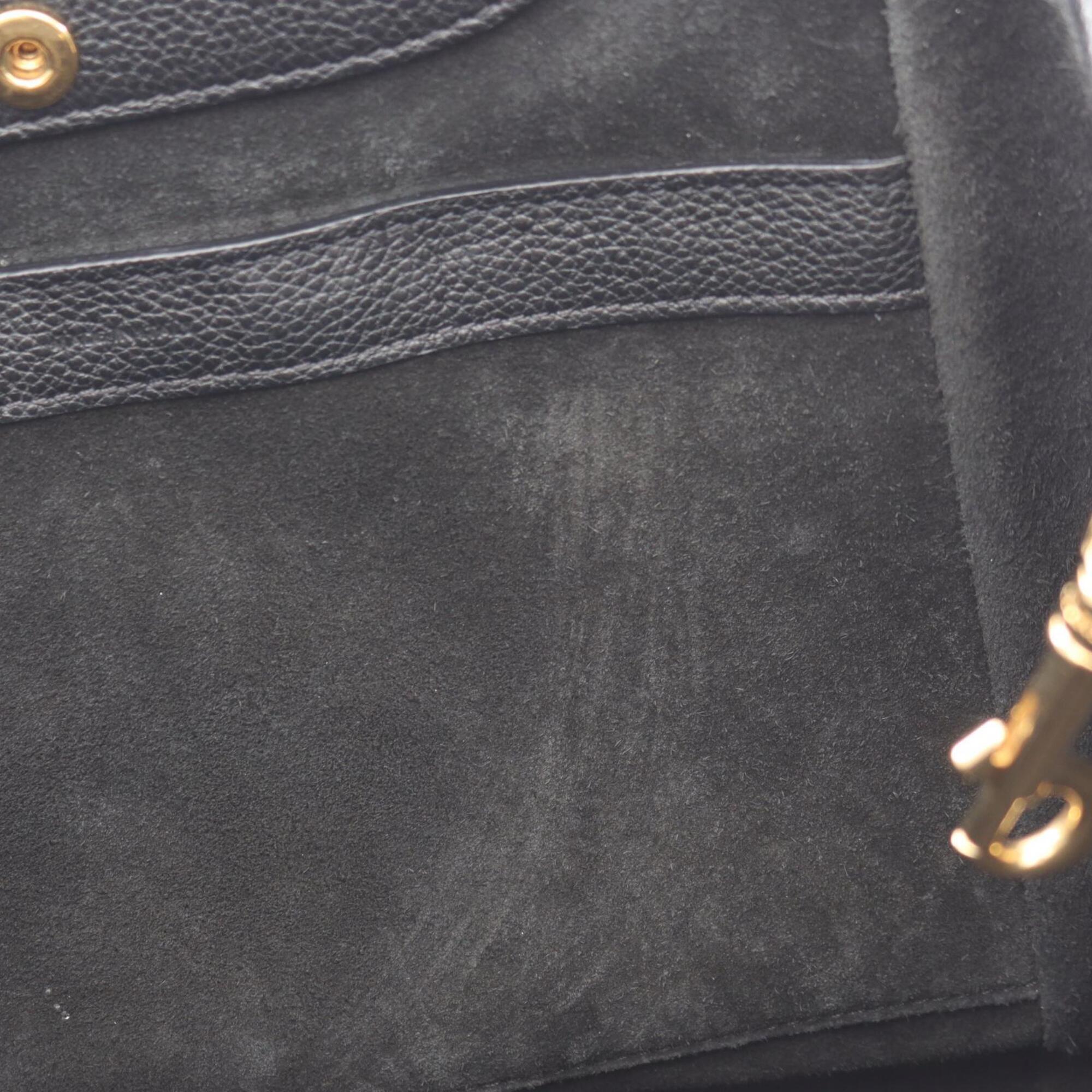 Celine Black Leather Handbag Tote Bag (Pre-Owned)