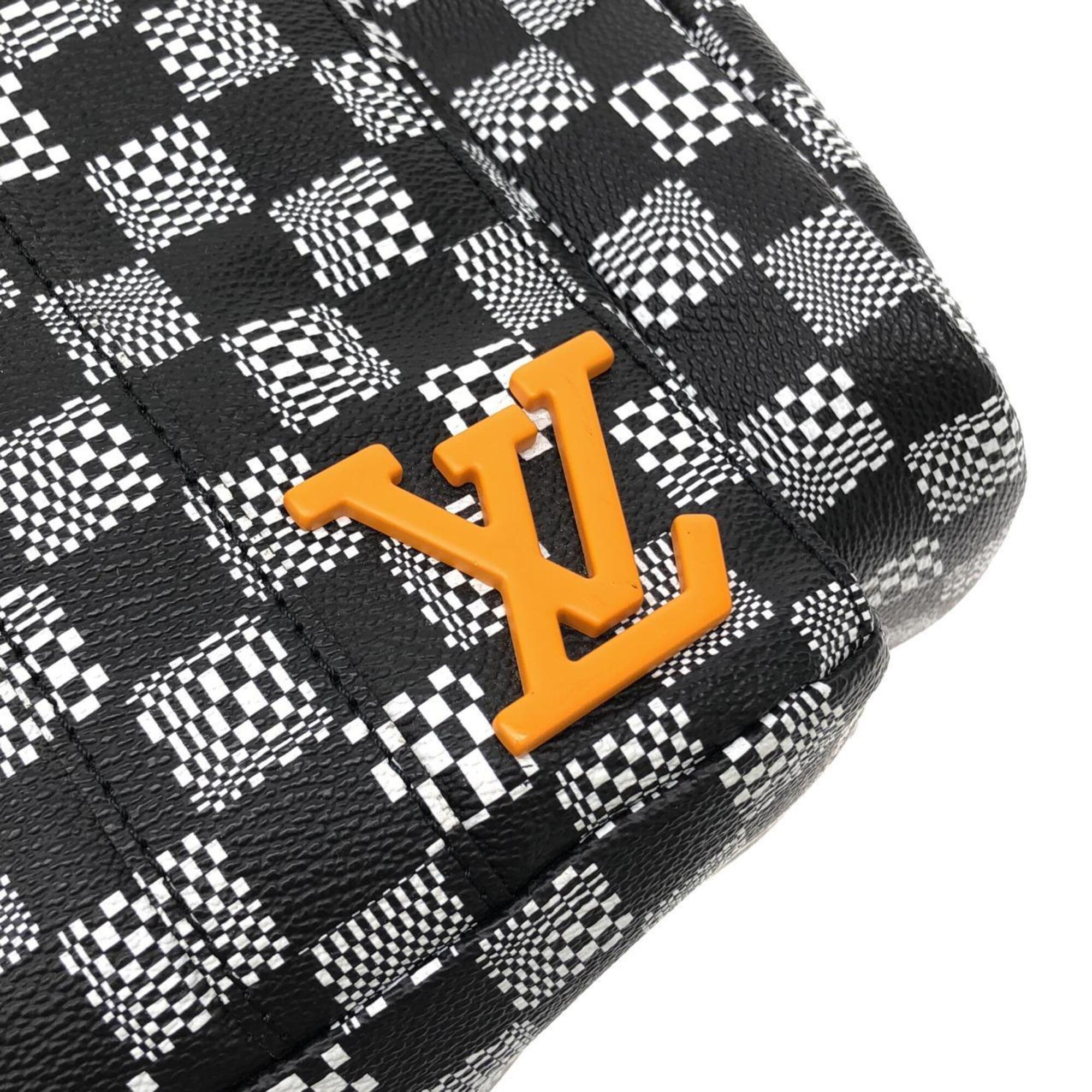 Louis Vuitton Black Coated Canvas Backpack (Pre-Owned)