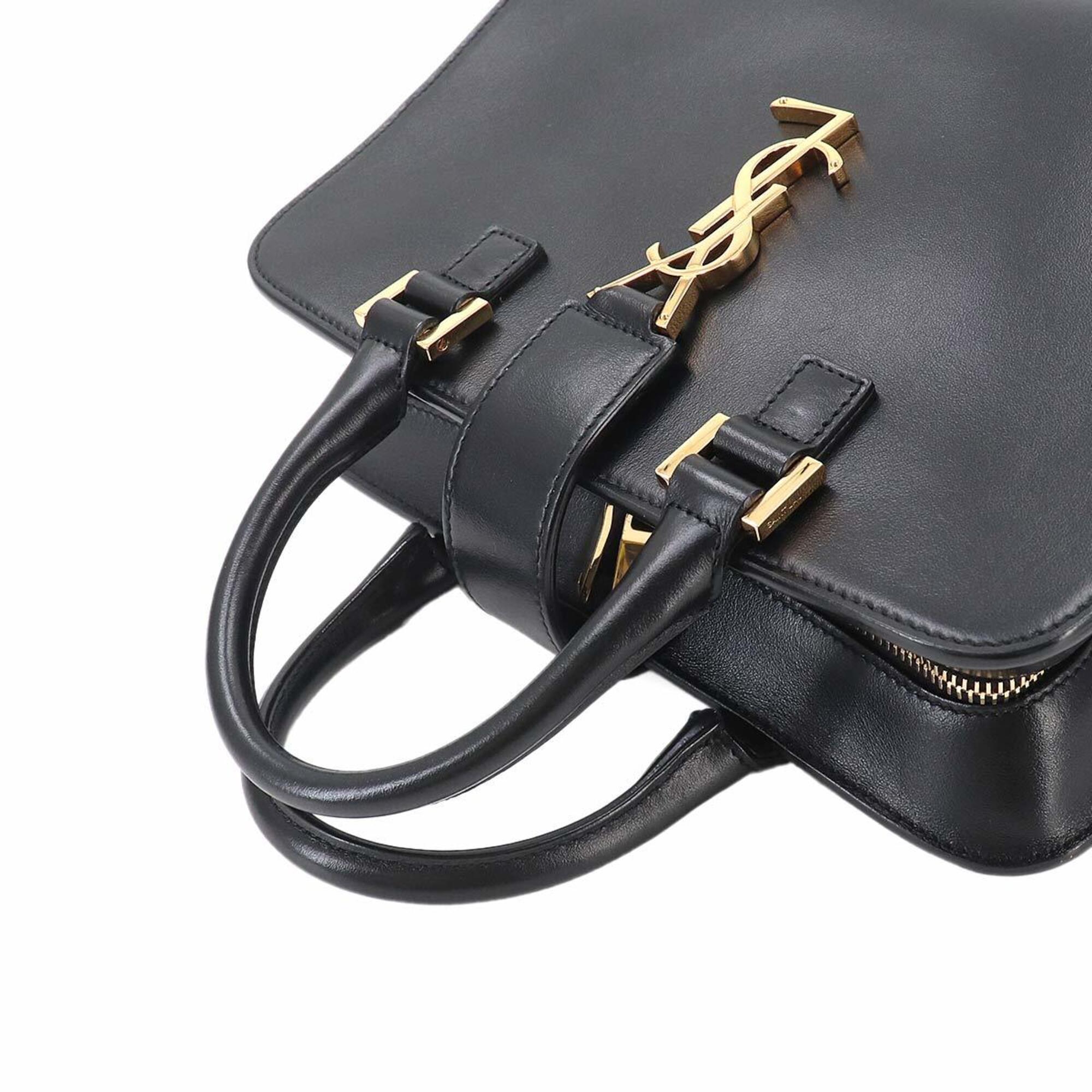Saint Laurent Black Leather Handbag (Pre-Owned)