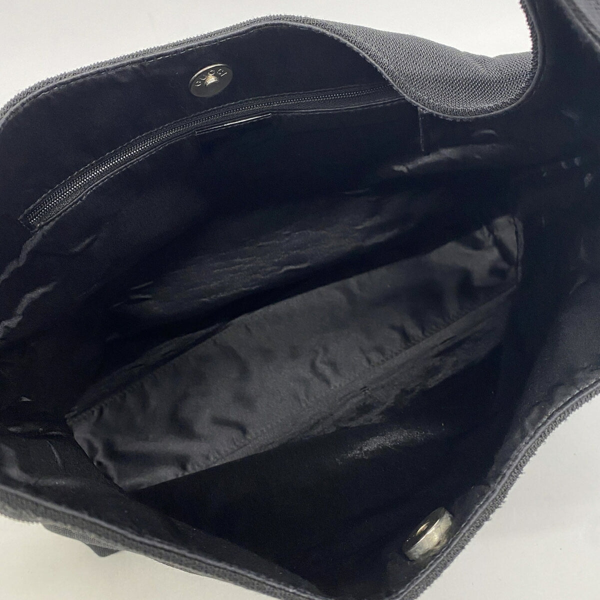 Gucci Black Canvas Shoulder Bag (Pre-Owned)