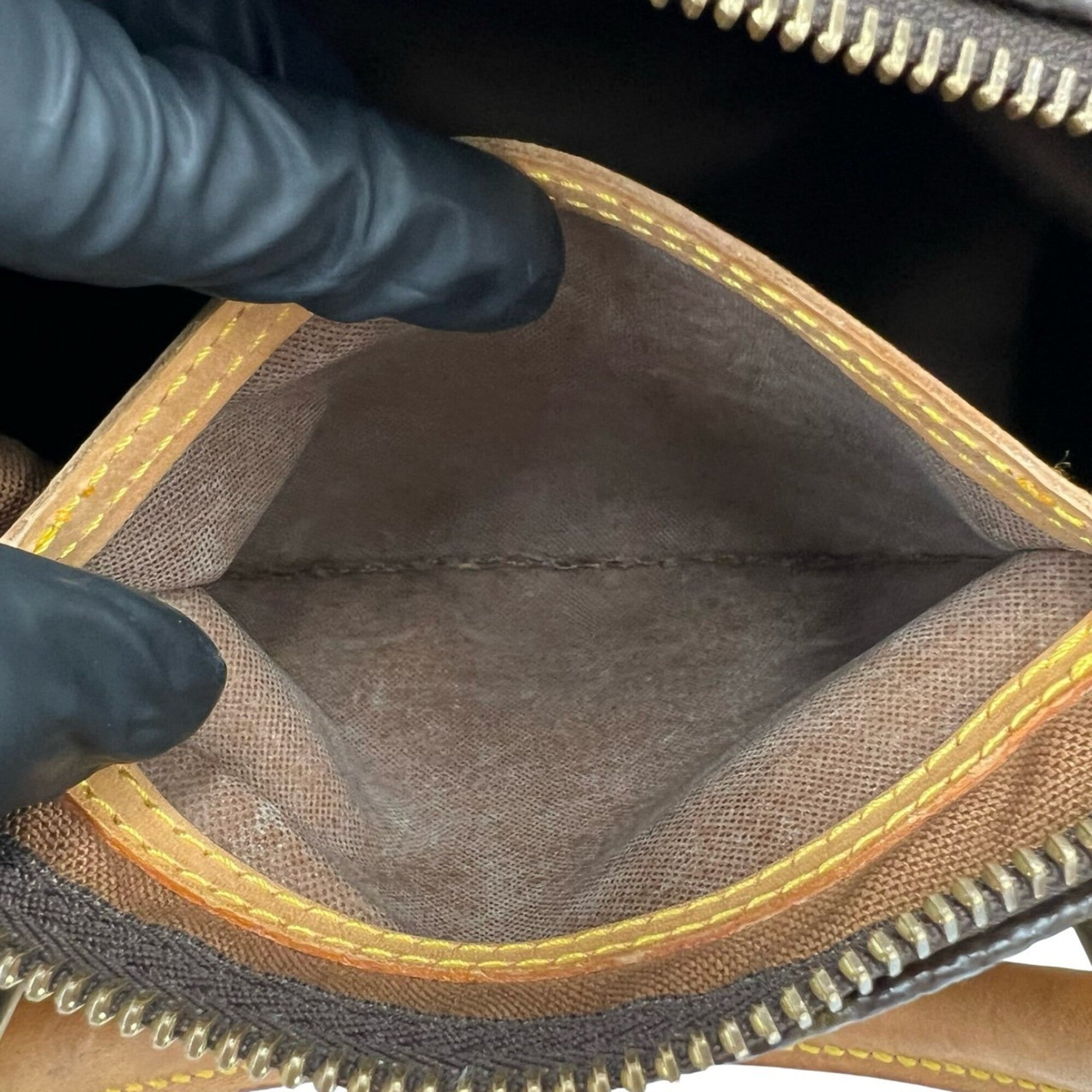 Louis Vuitton Brown Leather Pvc Boston Bag Handbag (Pre-Owned)