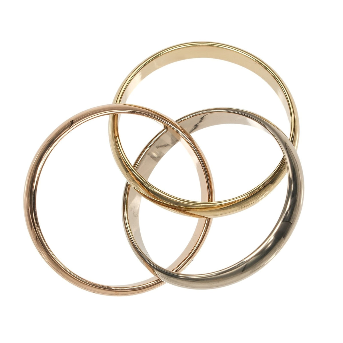 Cartier Trinity Yellow Gold (18K) Pink Gold (18K) White Gold (18K) Band Ring (Pre-Owned)