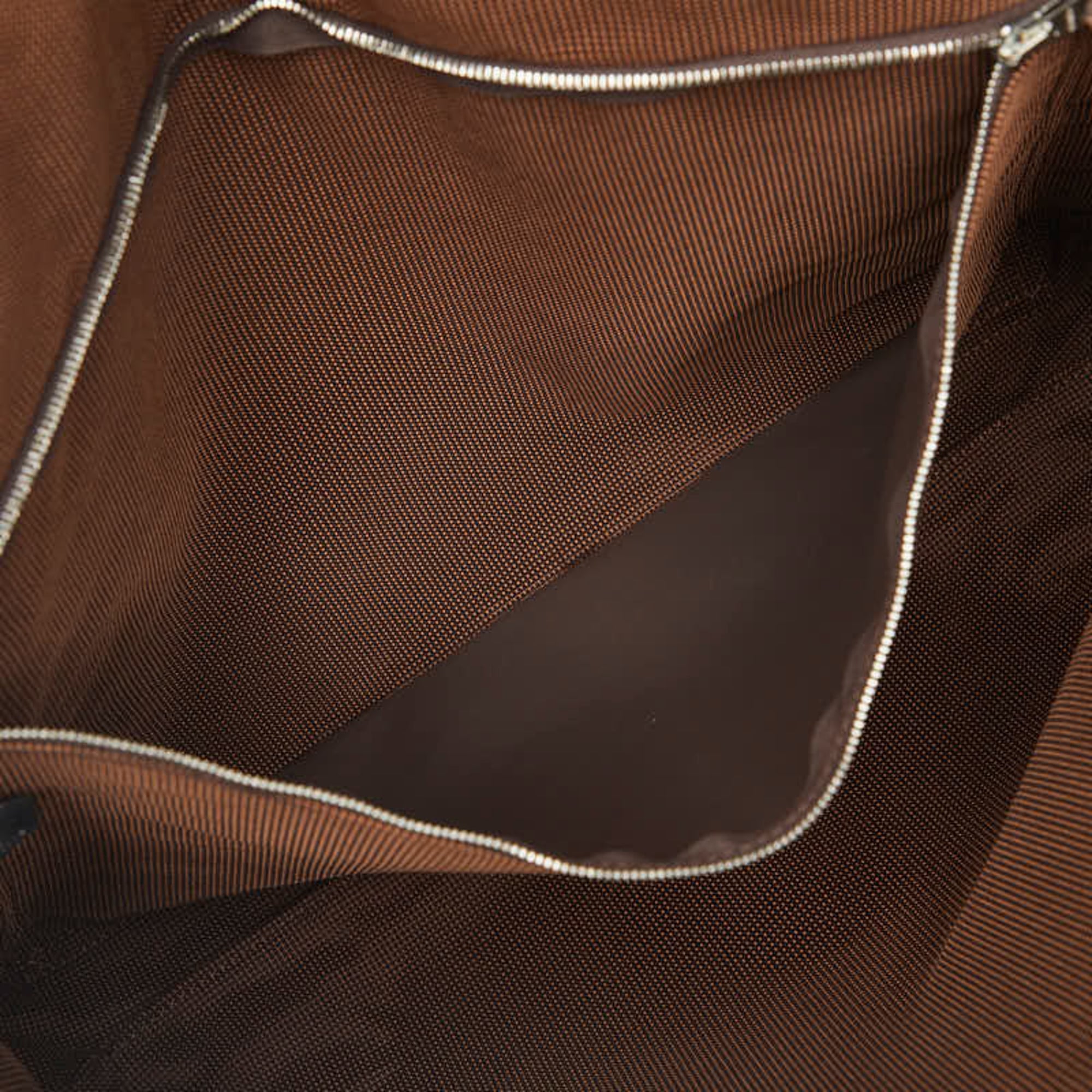 Hermes Brown Canvas Shoulder Bag (Pre-Owned)
