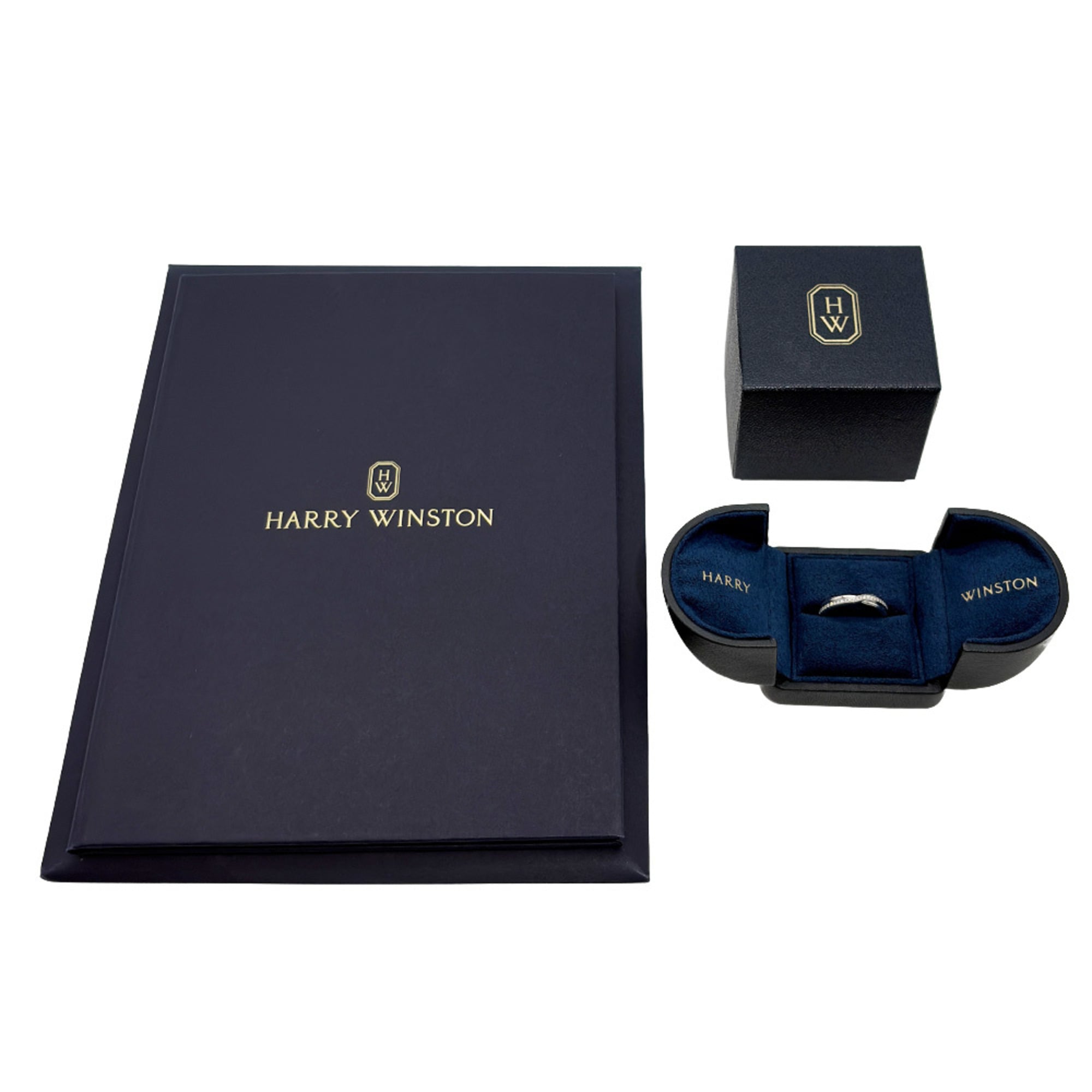 Harry Winston Platinum 950 Band Ring (Pre-Owned)