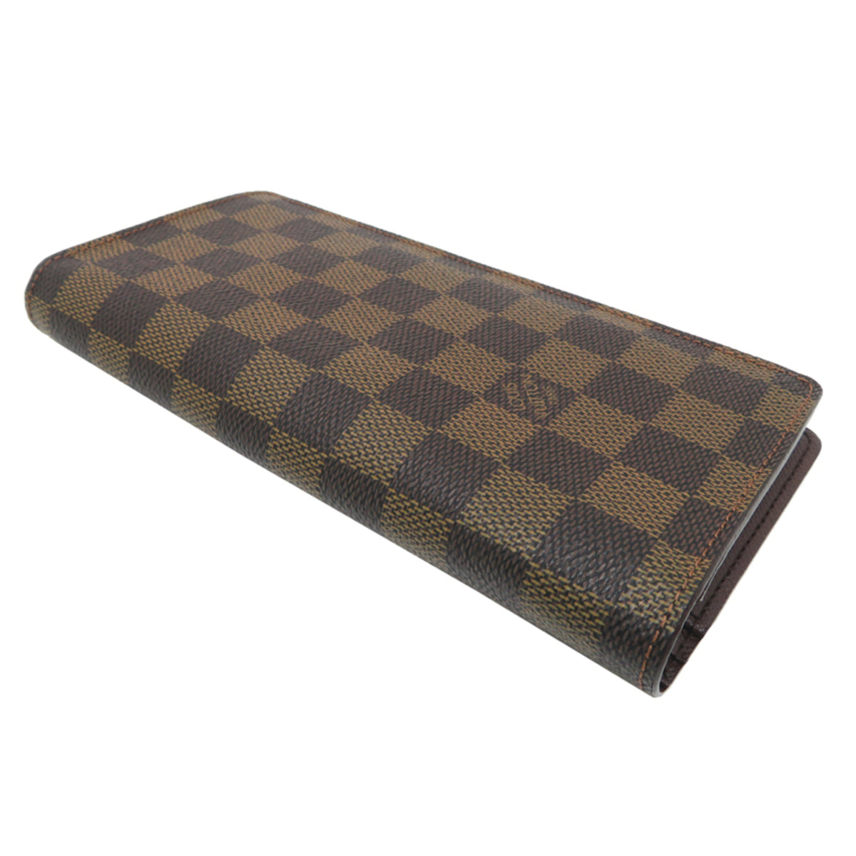 Louis Vuitton Brown Damier Canvas Long Wallet (Bi-Fold) (Pre-Owned)