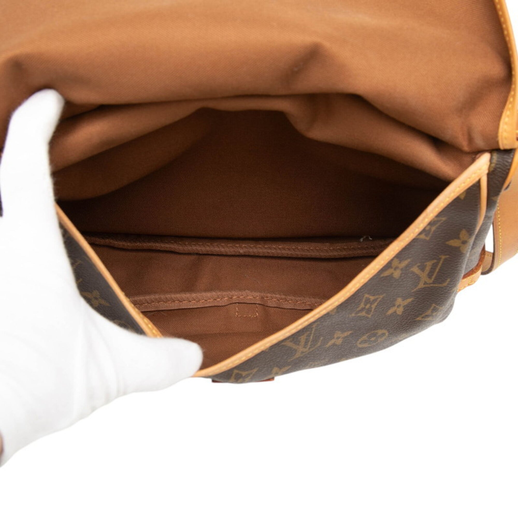 Louis Vuitton Brown Pvc Leather Shoulder Bag (Pre-Owned)