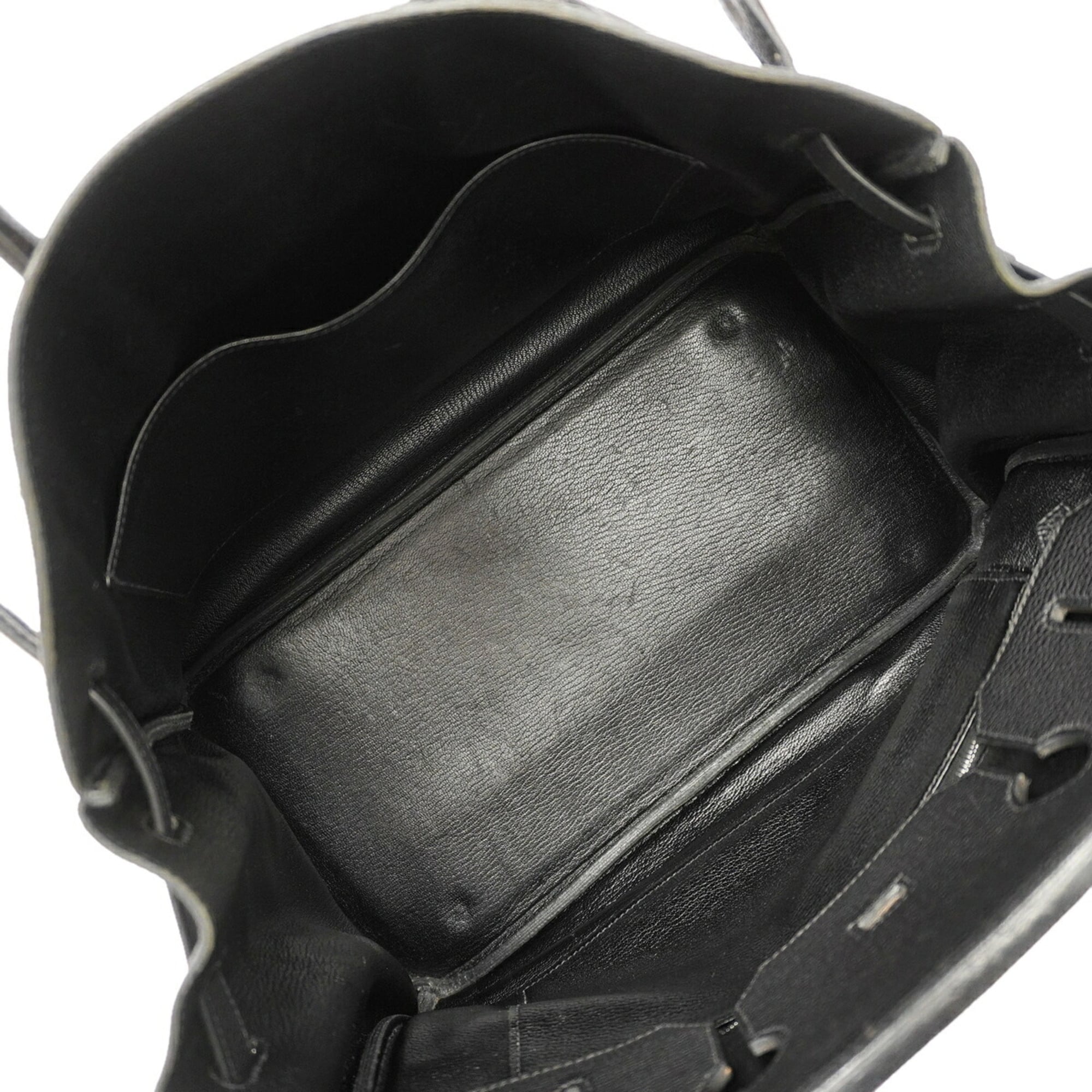 Hermes Black Togo Leather Handbag (Pre-Owned)